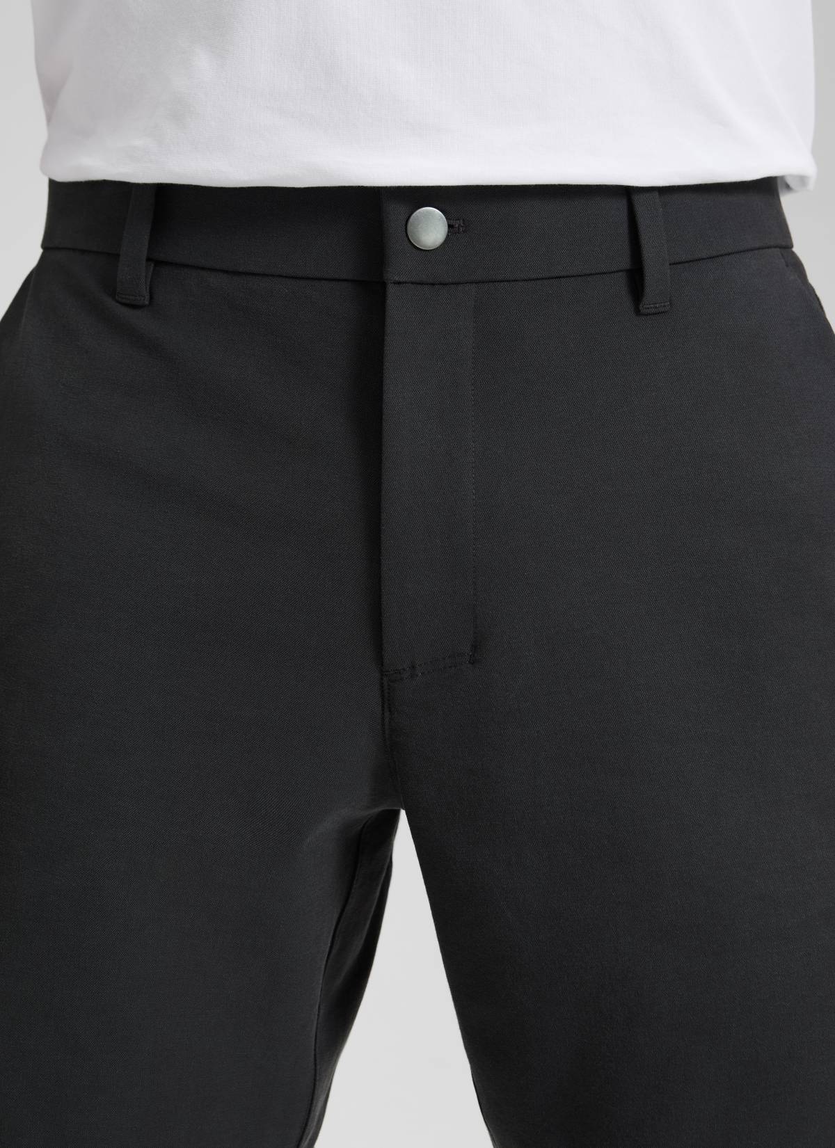 CRZ YOGA Men's Stretch Cotton Golf Mid Rise Pocket Chino Shorts 7