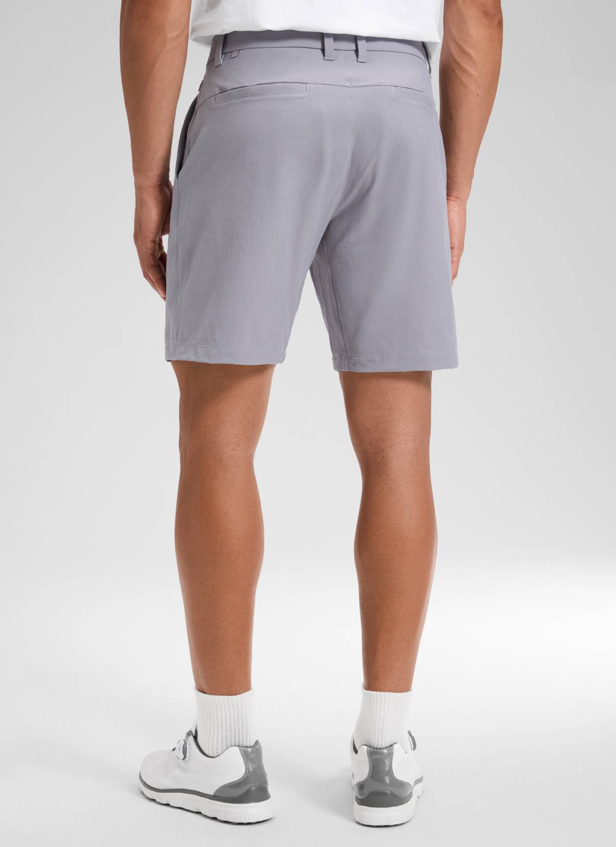 CRZ YOGA Men's Stretch Cotton Golf Mid Rise Pocket Chino Shorts 7