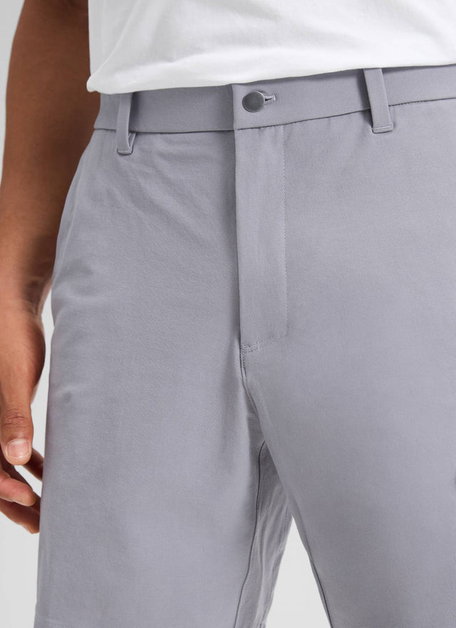 CRZ YOGA Men's Stretch Cotton Golf Mid Rise Pocket Chino Shorts 7