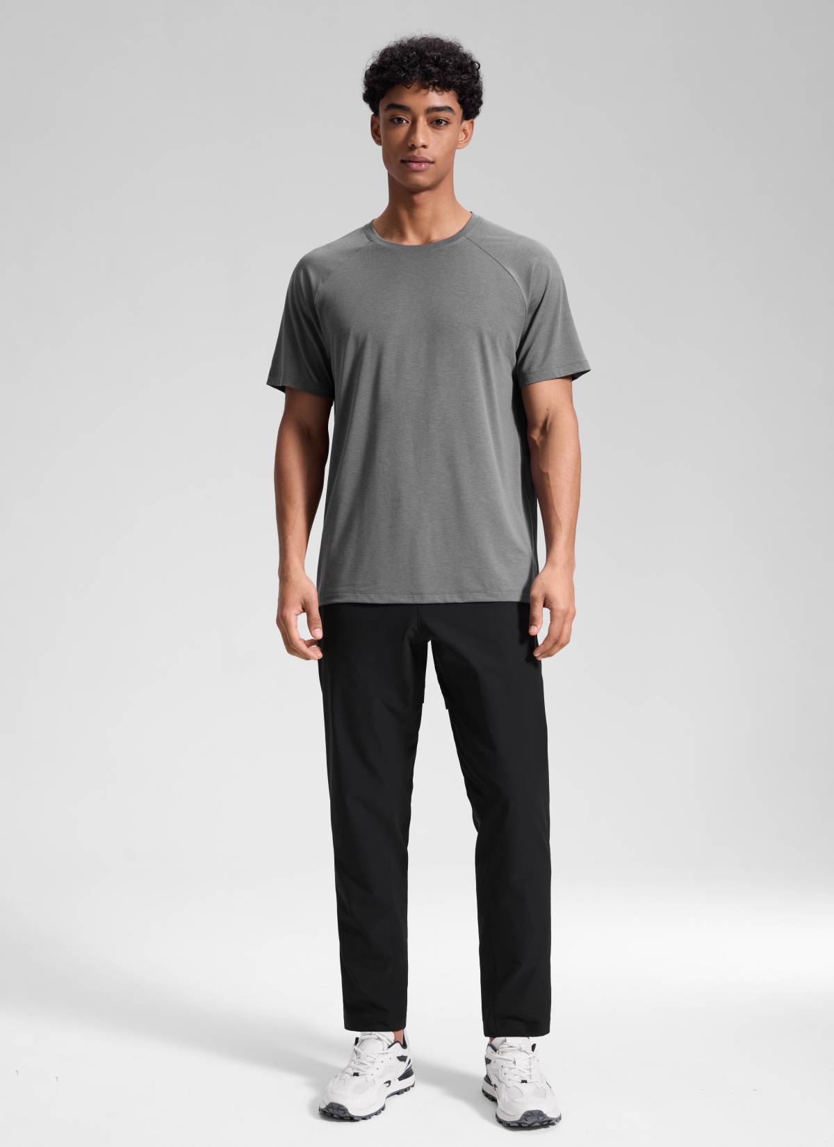 CRZ YOGA Mens Motion Workout Daily Mid Rise Drawstring Pocket Pant 30