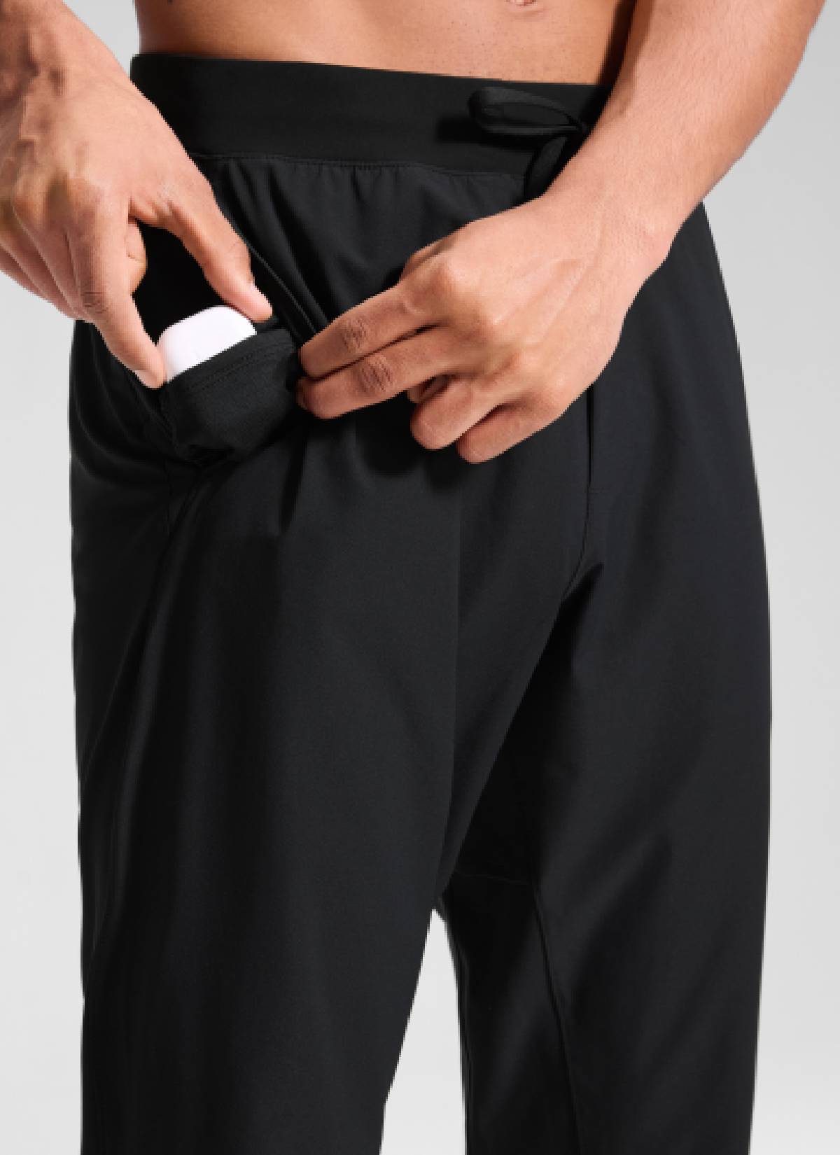 CRZ YOGA Mens Motion Workout Daily Mid Rise Drawstring Pocket Pant 30