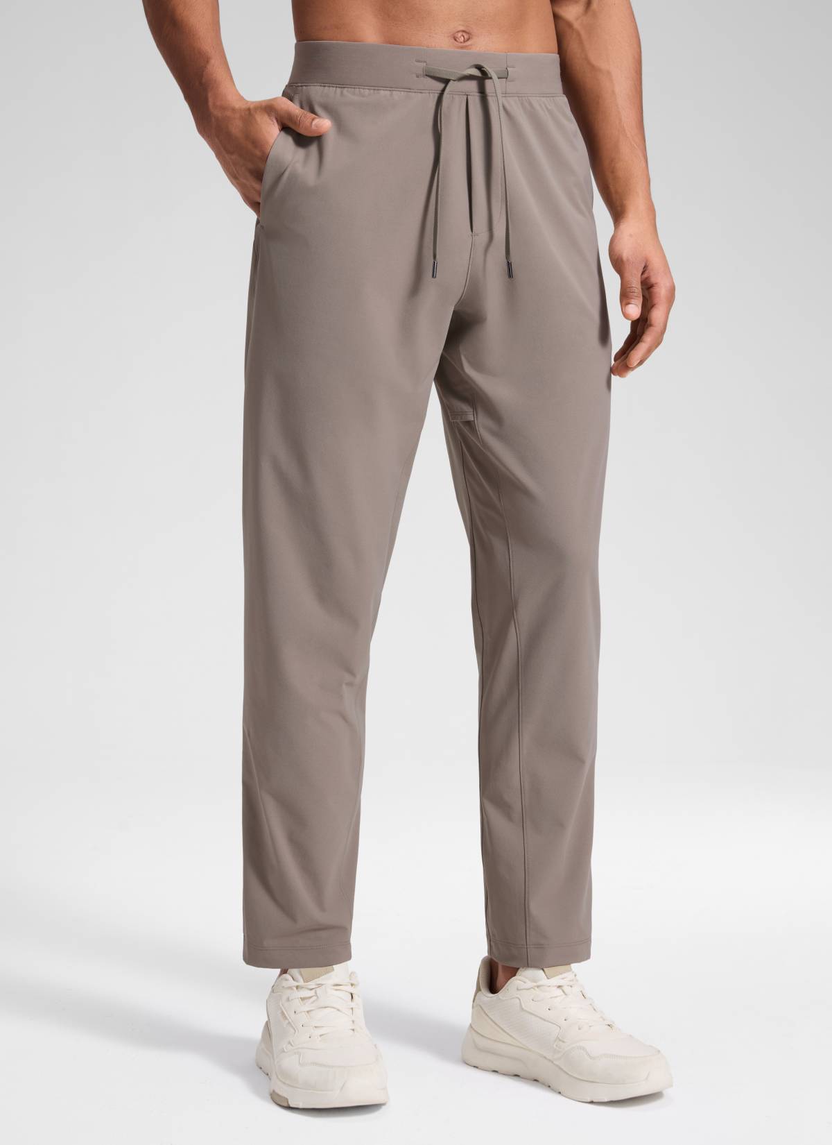 CRZ YOGA Mens Motion Workout Daily Mid Rise Drawstring Pocket Pant 30