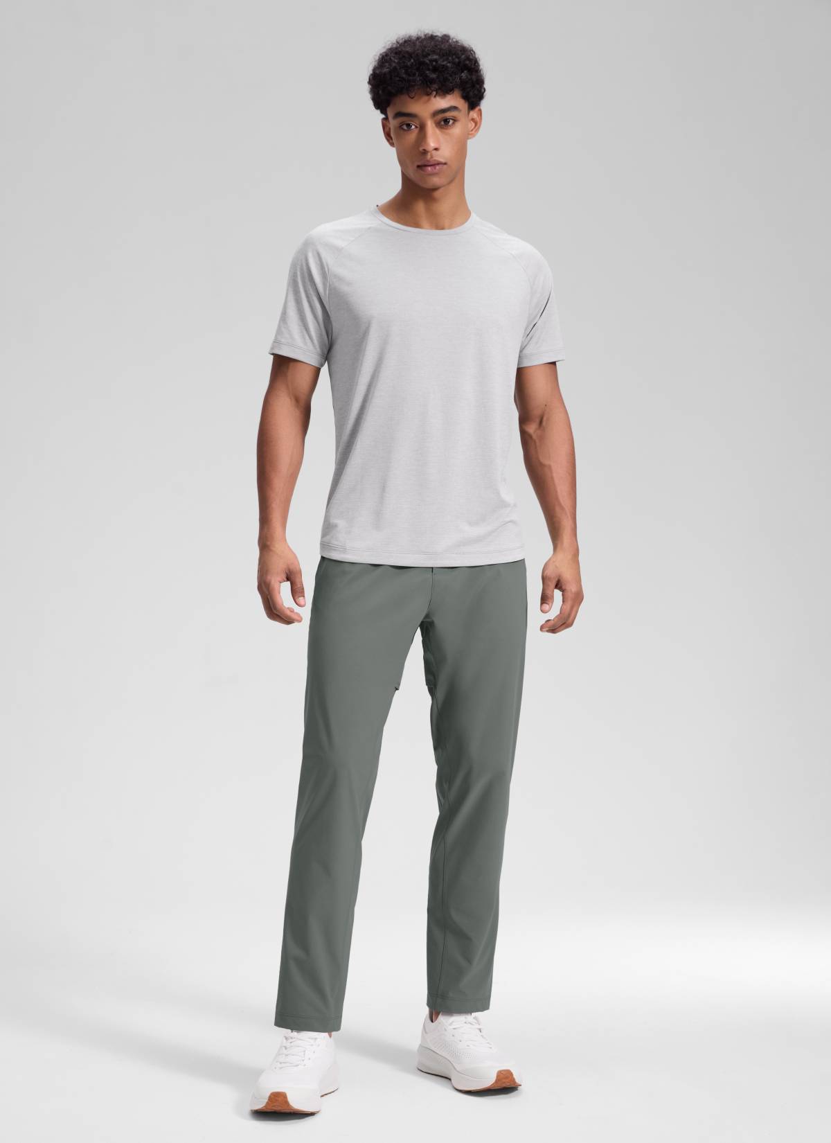 CRZ YOGA Mens Motion Workout Daily Mid Rise Drawstring Pocket Pant 30