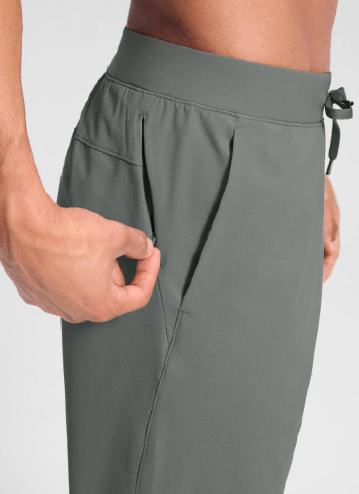 CRZ YOGA Mens Motion Workout Daily Mid Rise Drawstring Pocket Pant 30