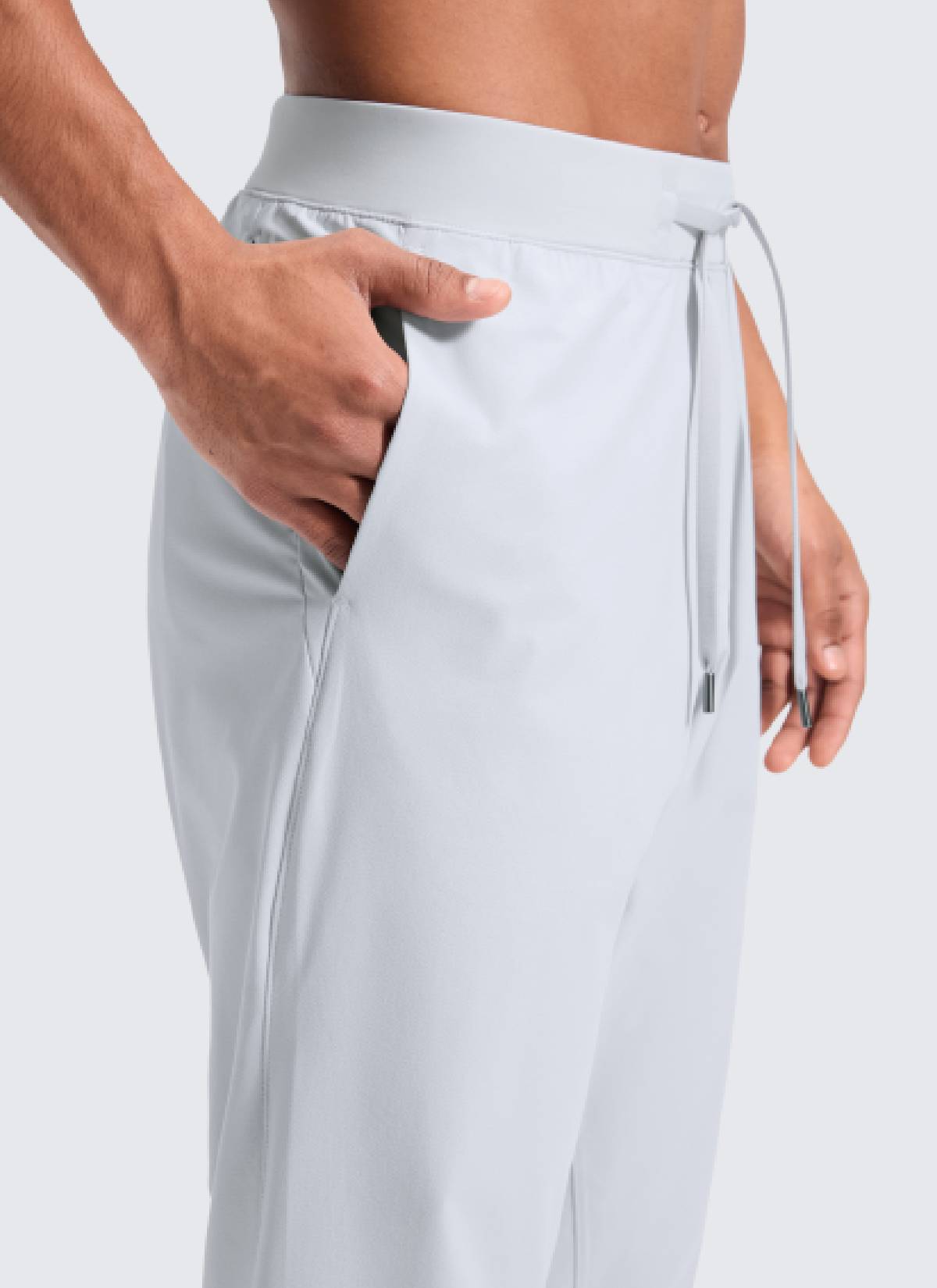 CRZ YOGA Mens Motion Workout Daily Mid Rise Drawstring Pocket Pant 30