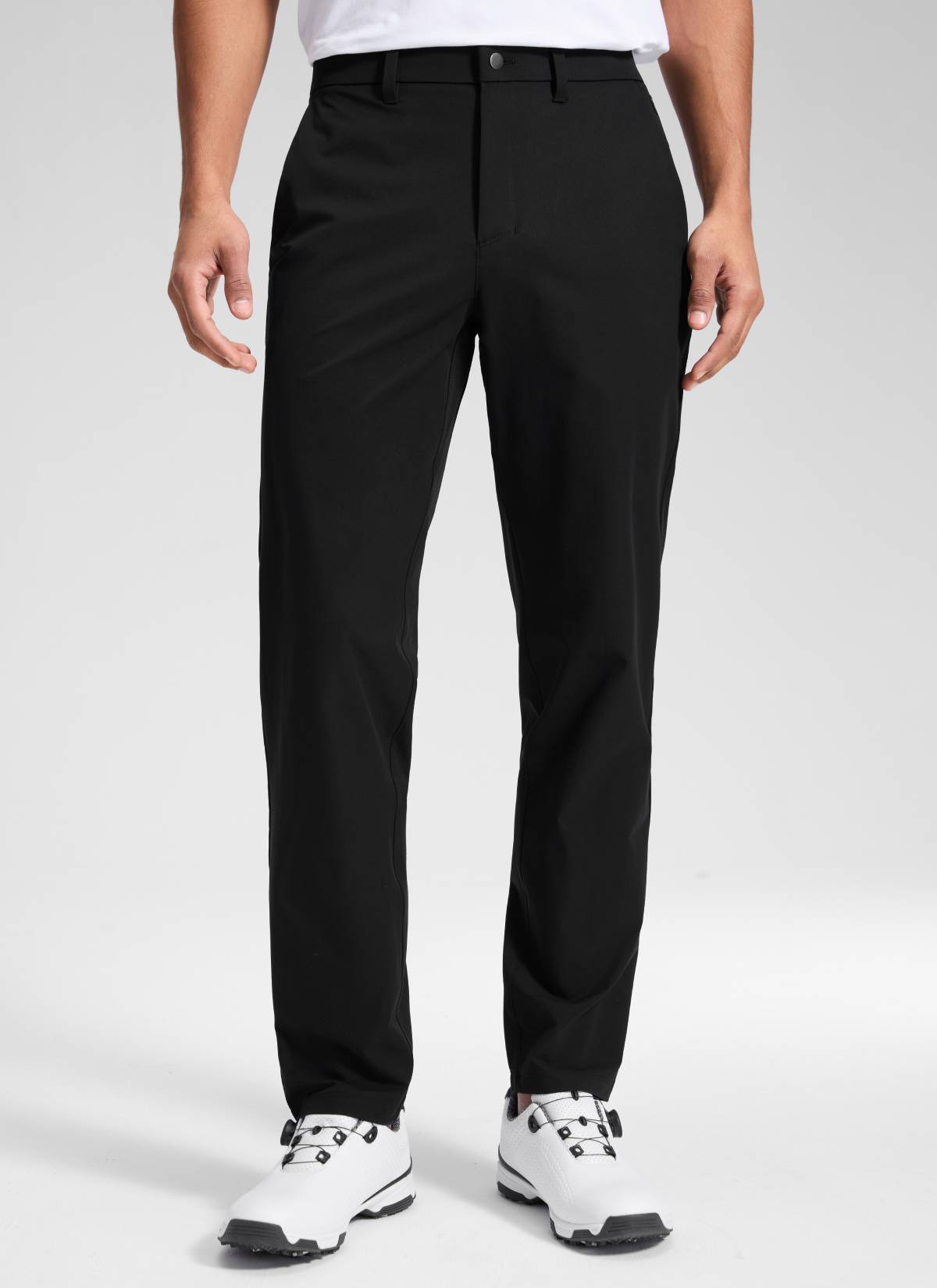 CRZ YOGA Men's BreezeLite Lightweight Golf Mid Rise Pocket Pant 32