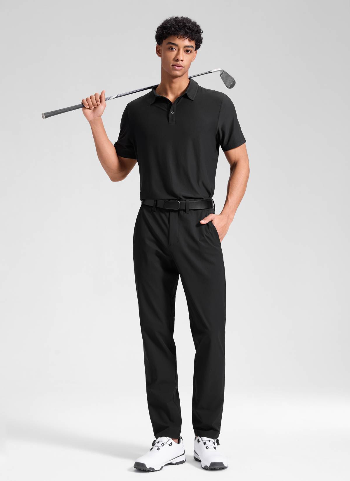 CRZ YOGA Men's BreezeLite Lightweight Golf Mid Rise Pocket Pant 30