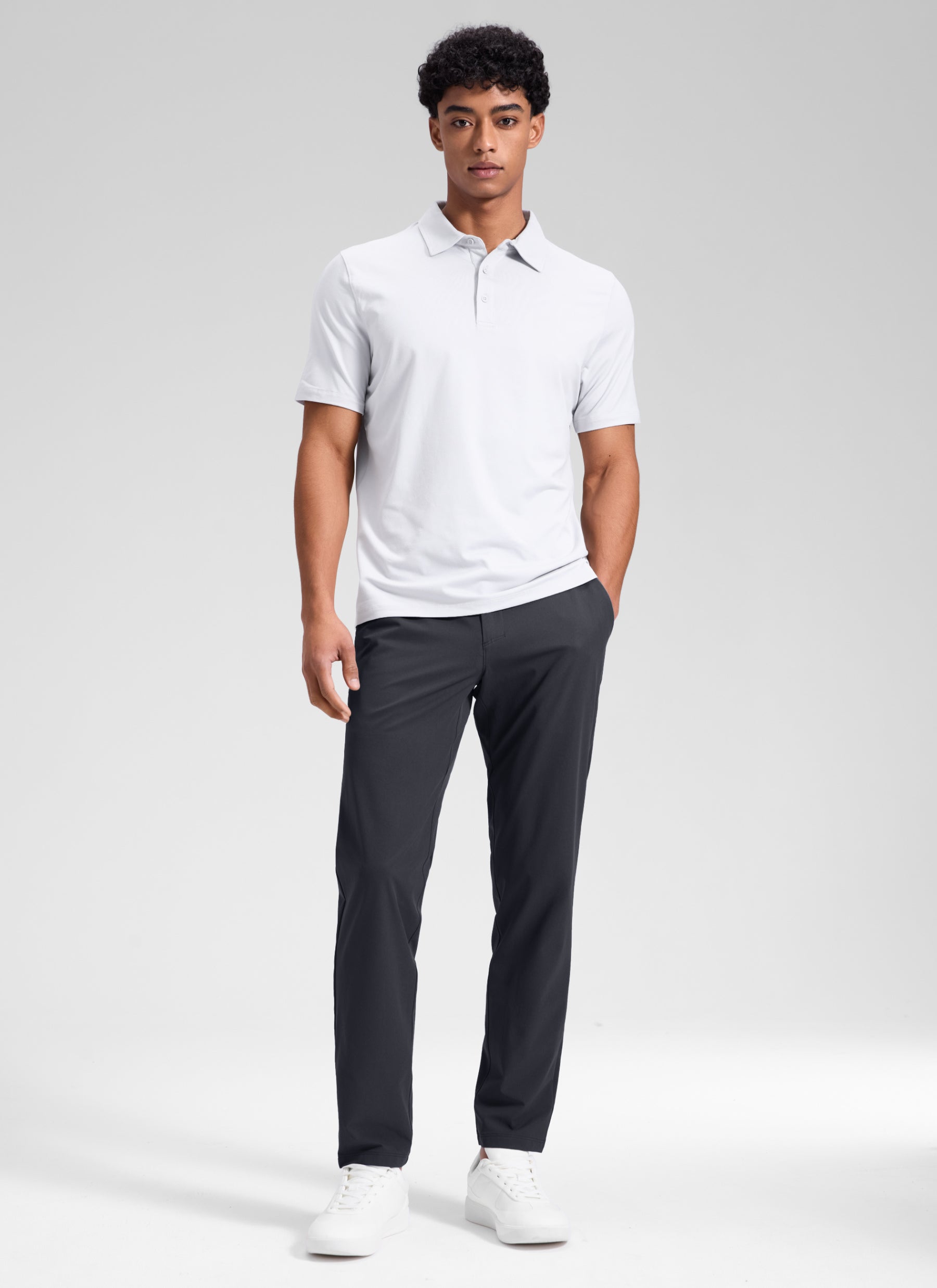 CRZ YOGA Men's BreezeLite Lightweight Golf Mid Rise Pocket Pant 32