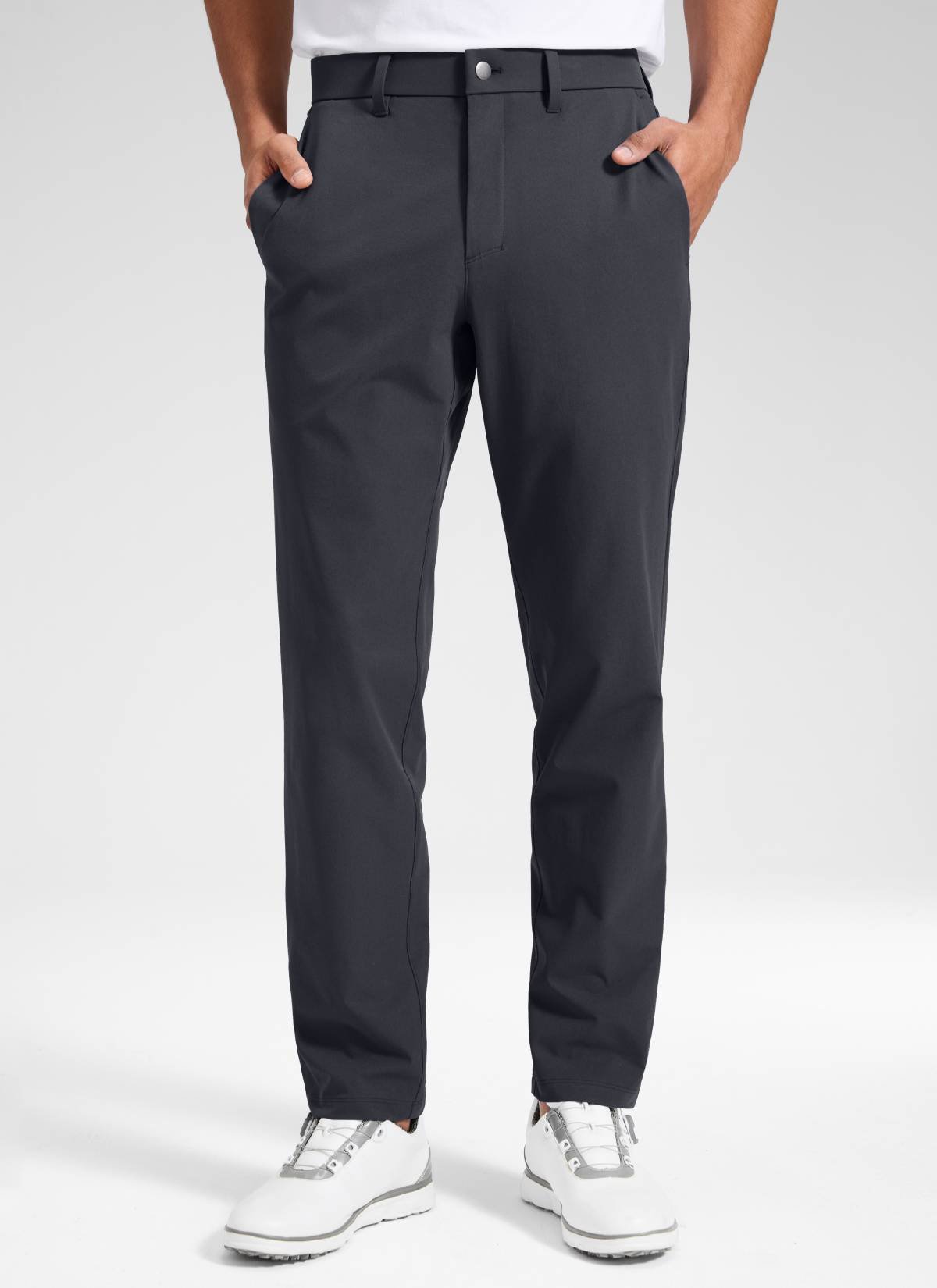 CRZ YOGA Men's BreezeLite Lightweight Golf Mid Rise Pocket Pant 32