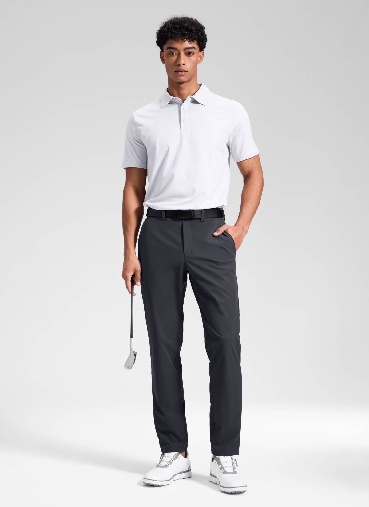 CRZ YOGA Men's BreezeLite Lightweight Golf Mid Rise Pocket Pant 32