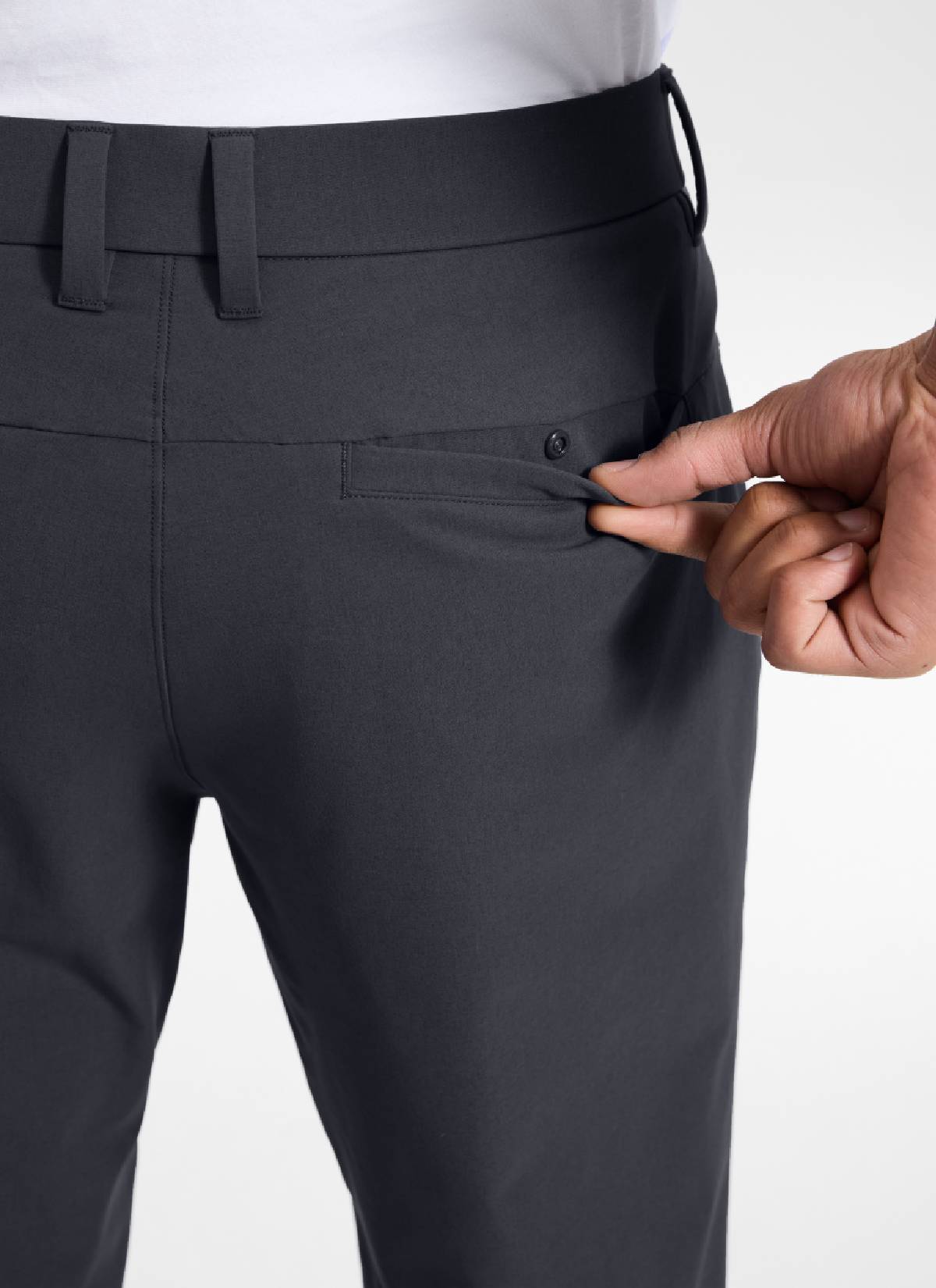 CRZ YOGA Men's BreezeLite Lightweight Golf Mid Rise Pocket Pant 32