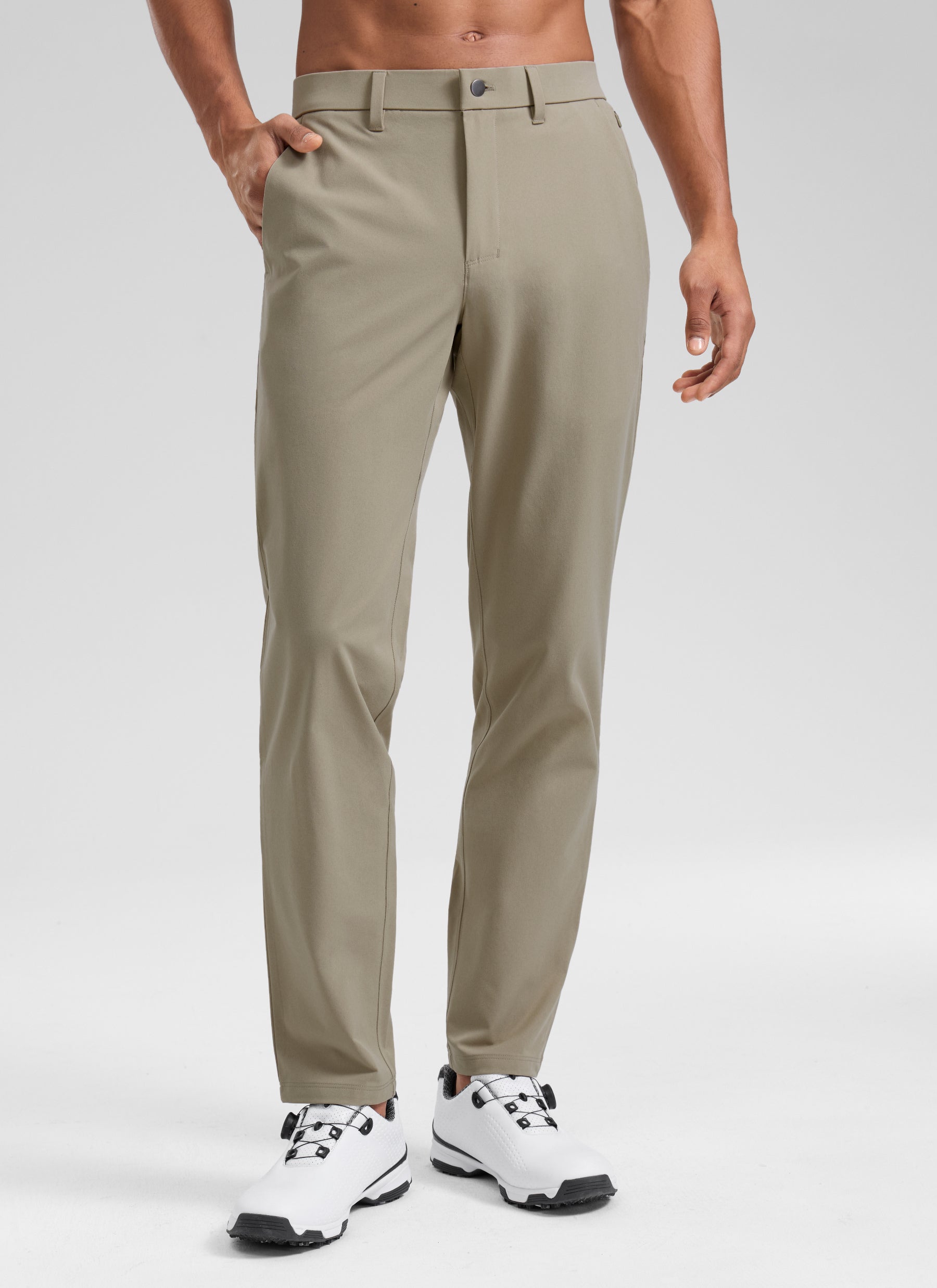 CRZ YOGA Men's BreezeLite Lightweight Golf Mid Rise Pocket Pant 32