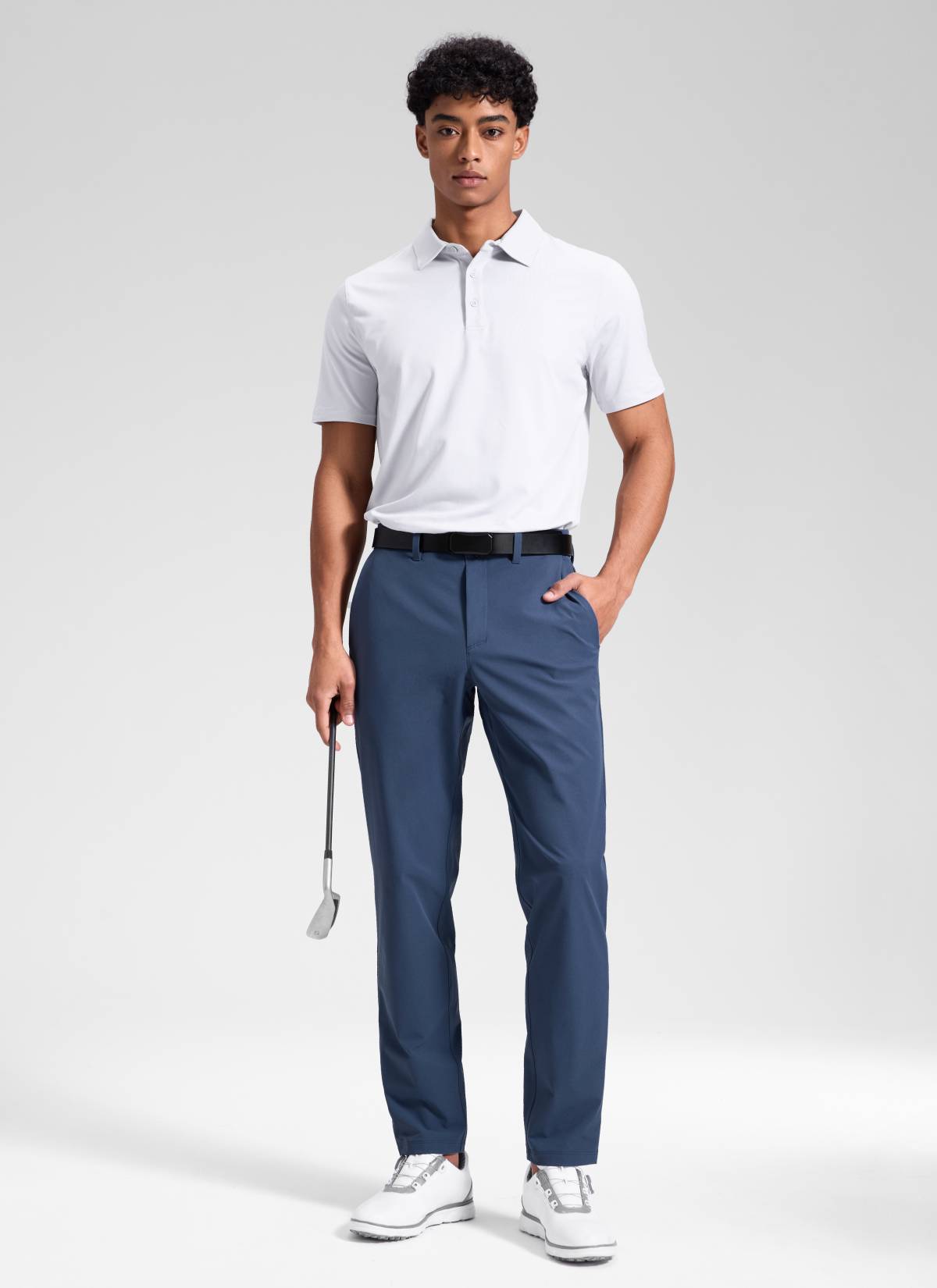 CRZ YOGA Men's BreezeLite Lightweight Golf Mid Rise Pocket Pant 32