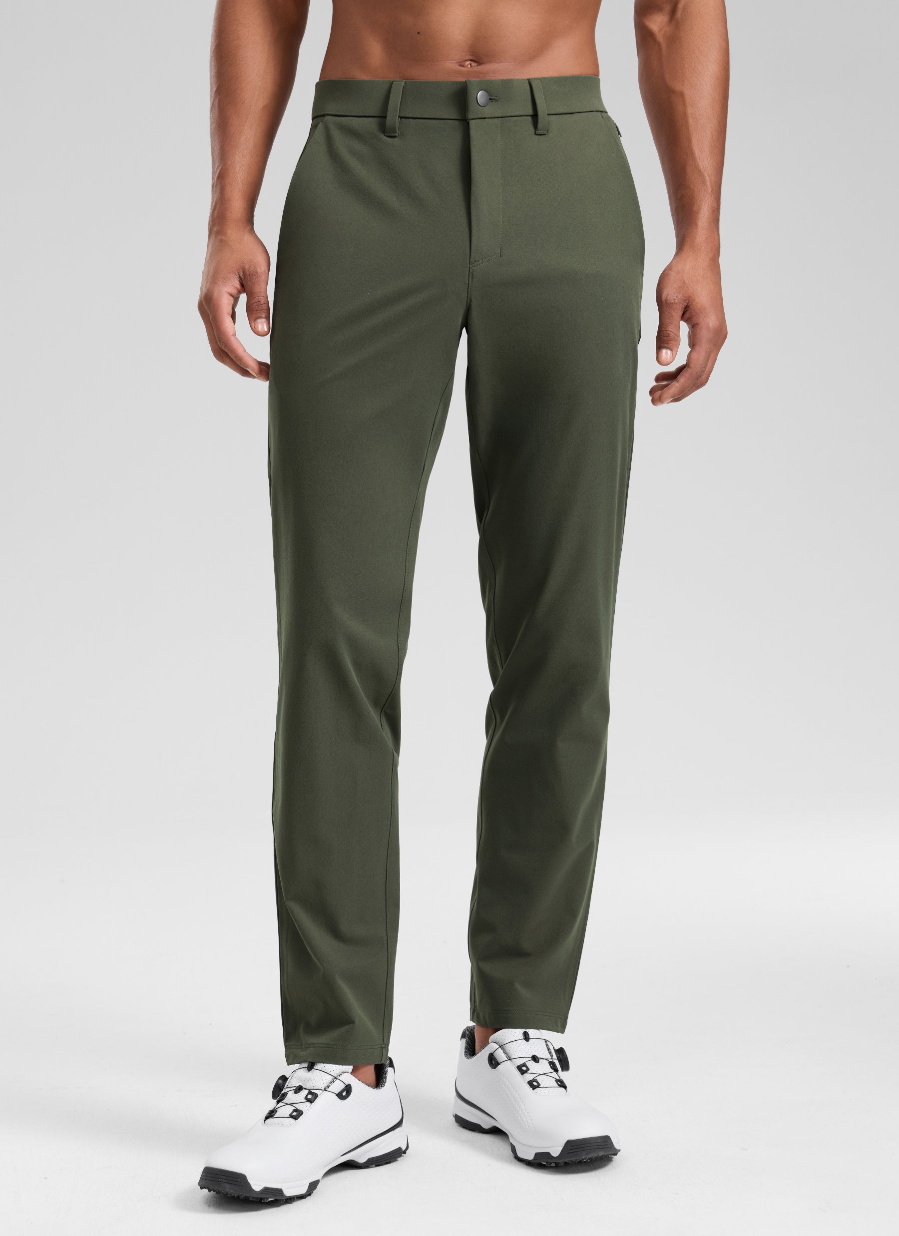 CRZ YOGA Men's BreezeLite Lightweight Golf Mid Rise Pocket Pant 32