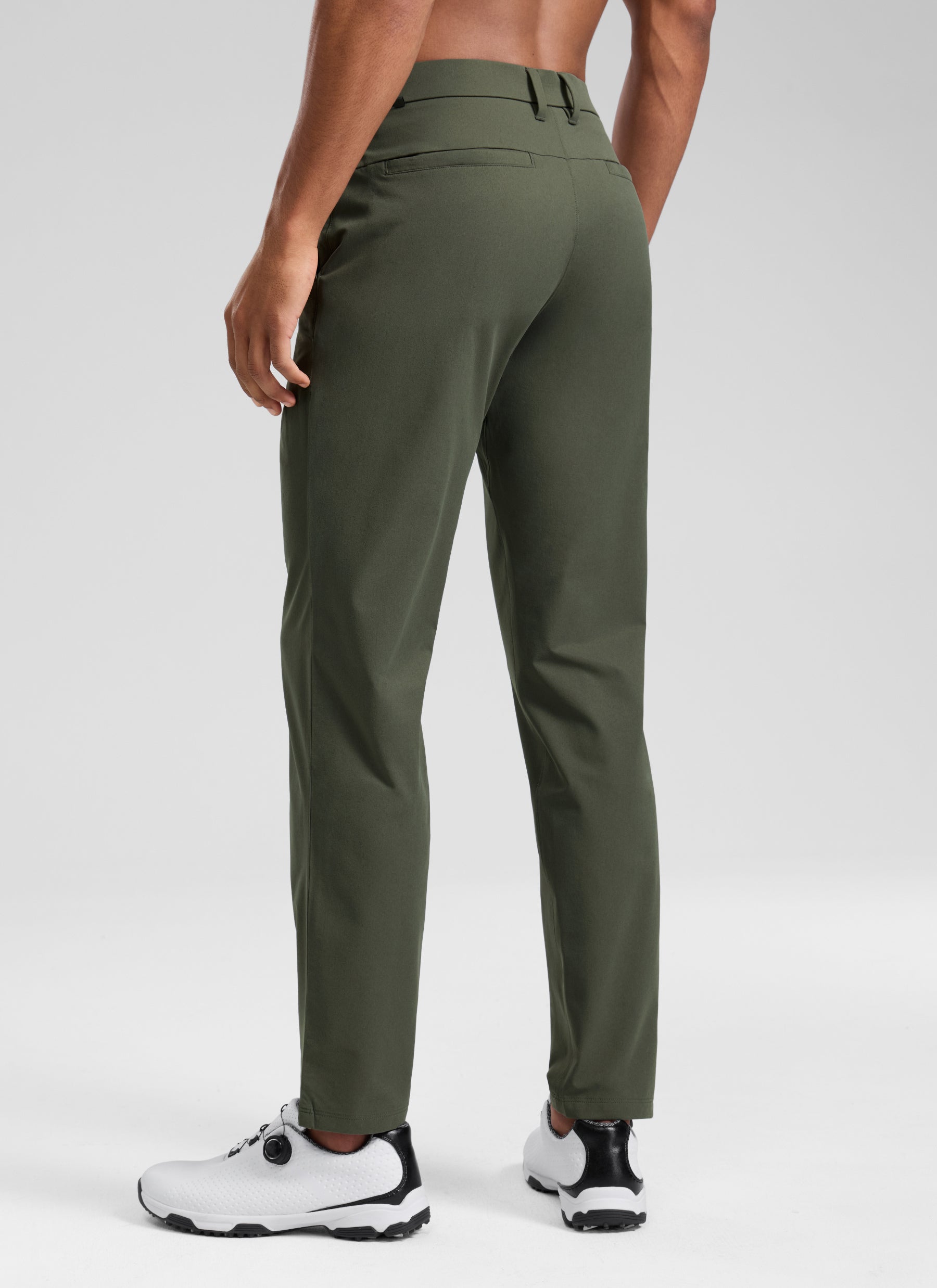CRZ YOGA Men's BreezeLite Lightweight Golf Mid Rise Pocket Pant 32