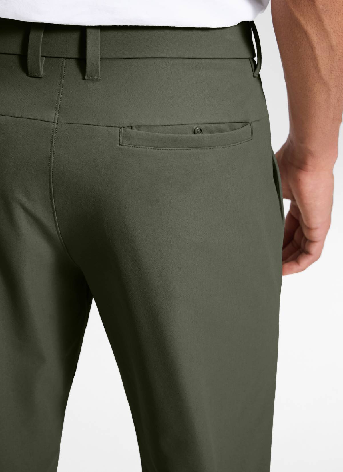 CRZ YOGA Men's BreezeLite Lightweight Golf Mid Rise Pocket Pant 32