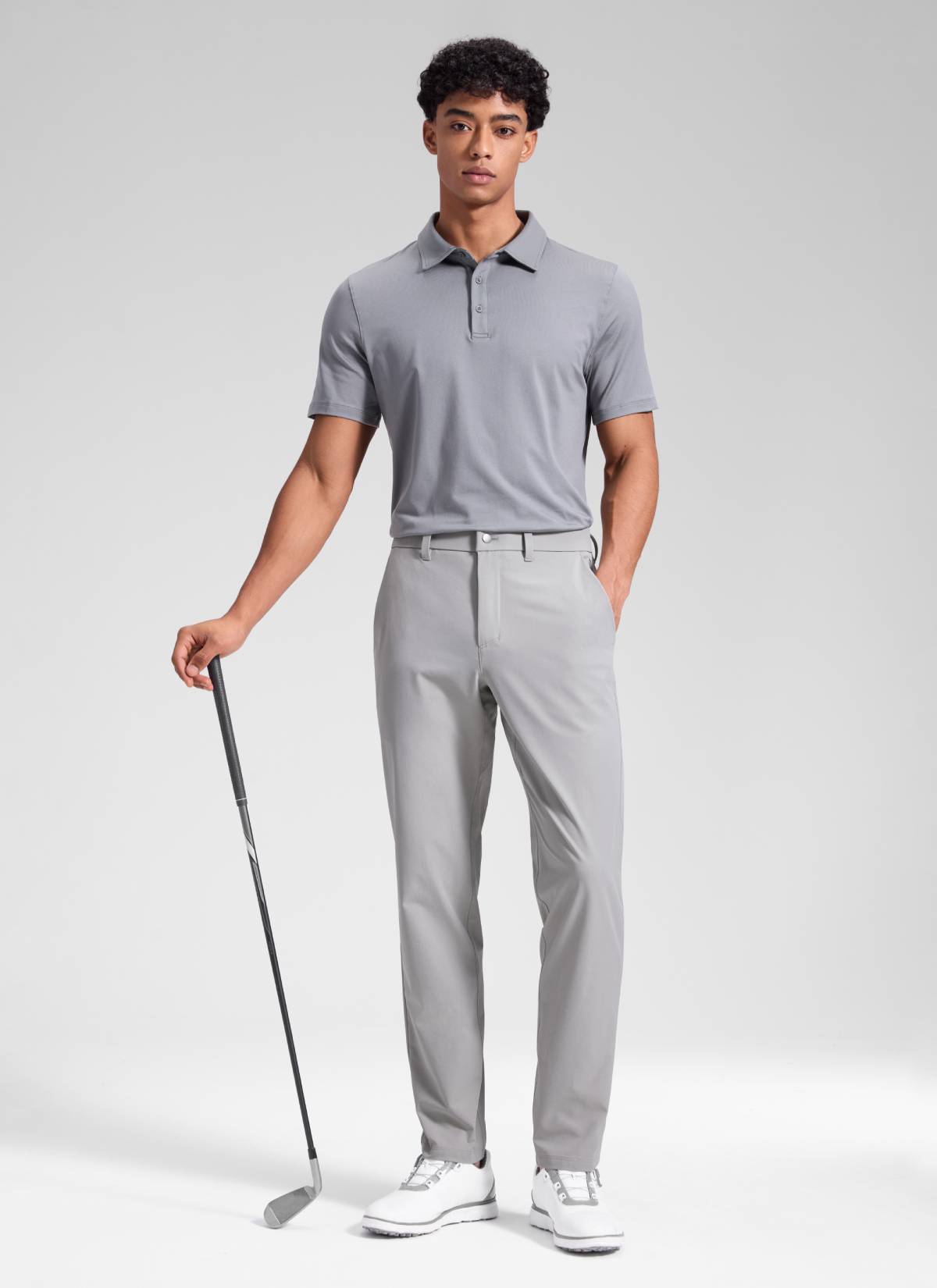 CRZ YOGA Men's BreezeLite Lightweight Golf Mid Rise Pocket Pant 32