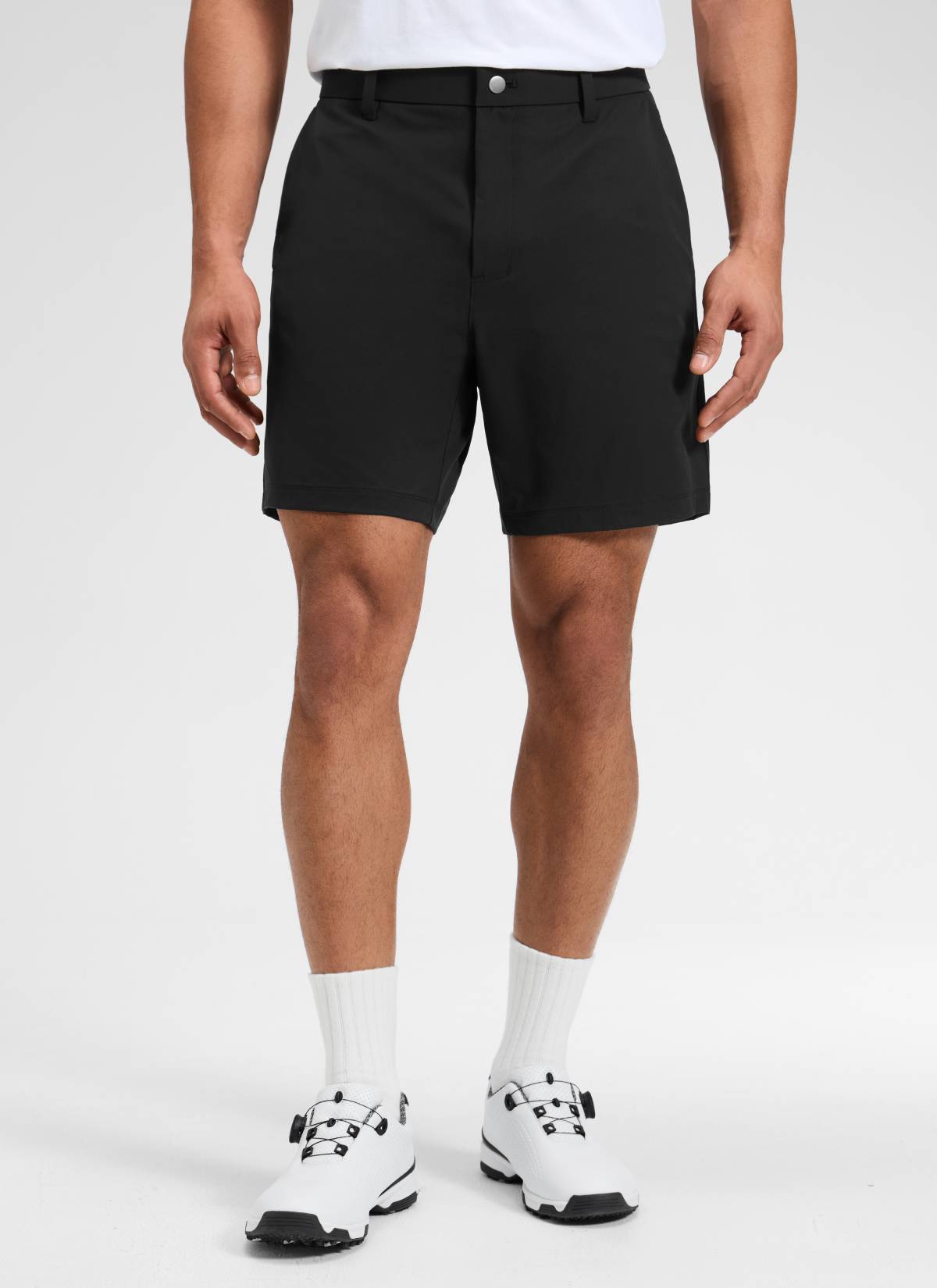 CRZ YOGA Men's BreezeLite Lightweight Golf Mid Rise Pocket Shorts 7