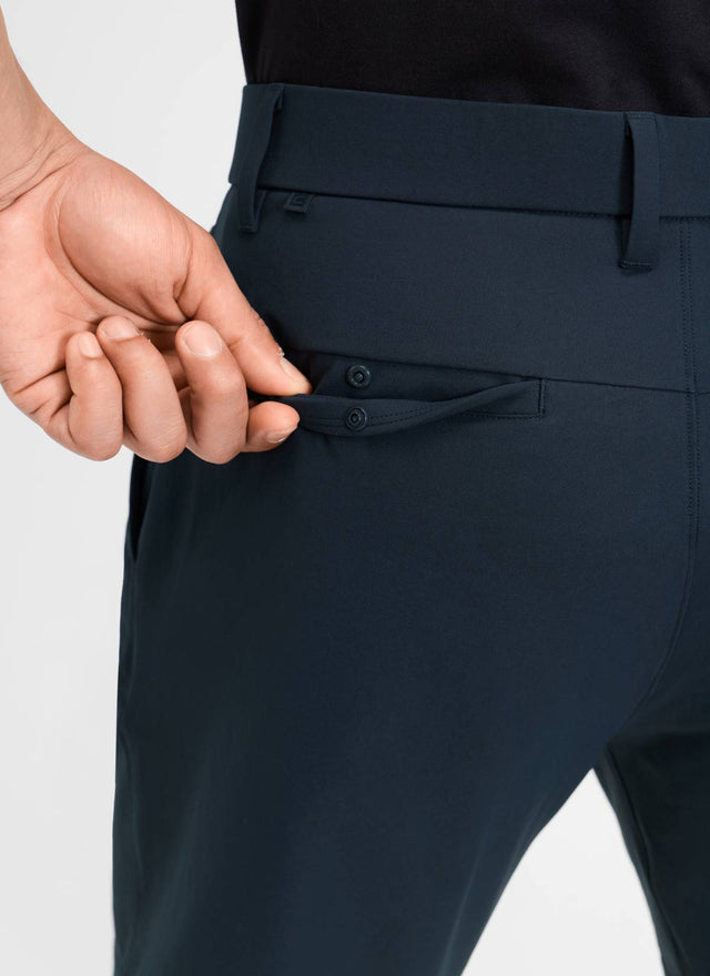 CRZ YOGA Men's BreezeLite Lightweight Golf Mid Rise Pocket Shorts 7