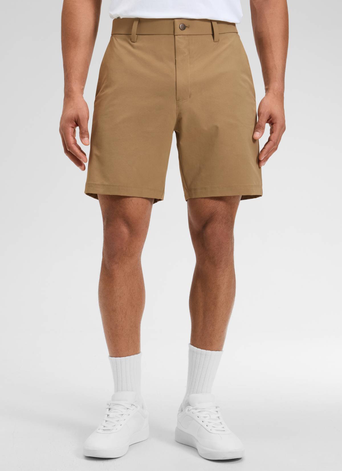 CRZ YOGA Men's BreezeLite Lightweight Golf Mid Rise Pocket Shorts 7