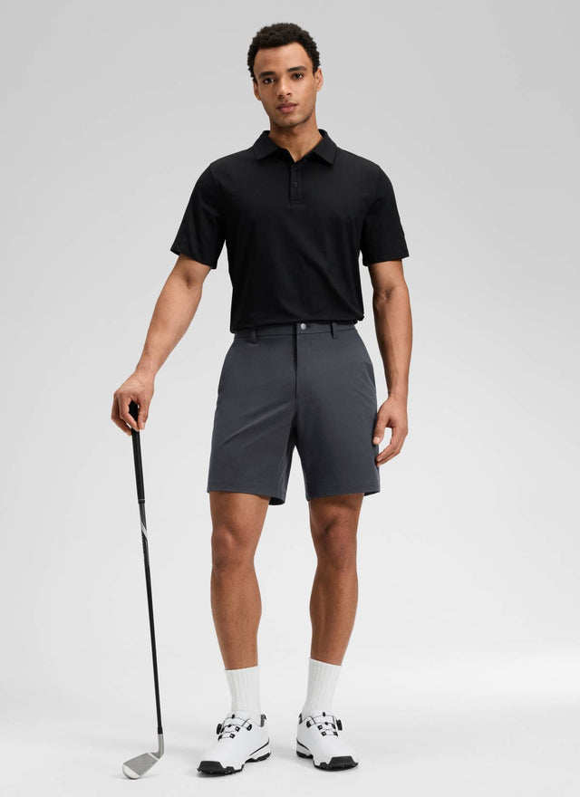 CRZ YOGA Men's BreezeLite Lightweight Golf Mid Rise Pocket Shorts 7