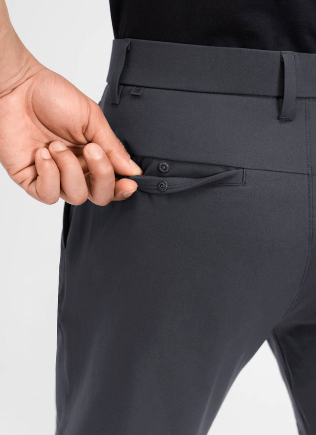 CRZ YOGA Men's BreezeLite Lightweight Golf Mid Rise Pocket Shorts 7