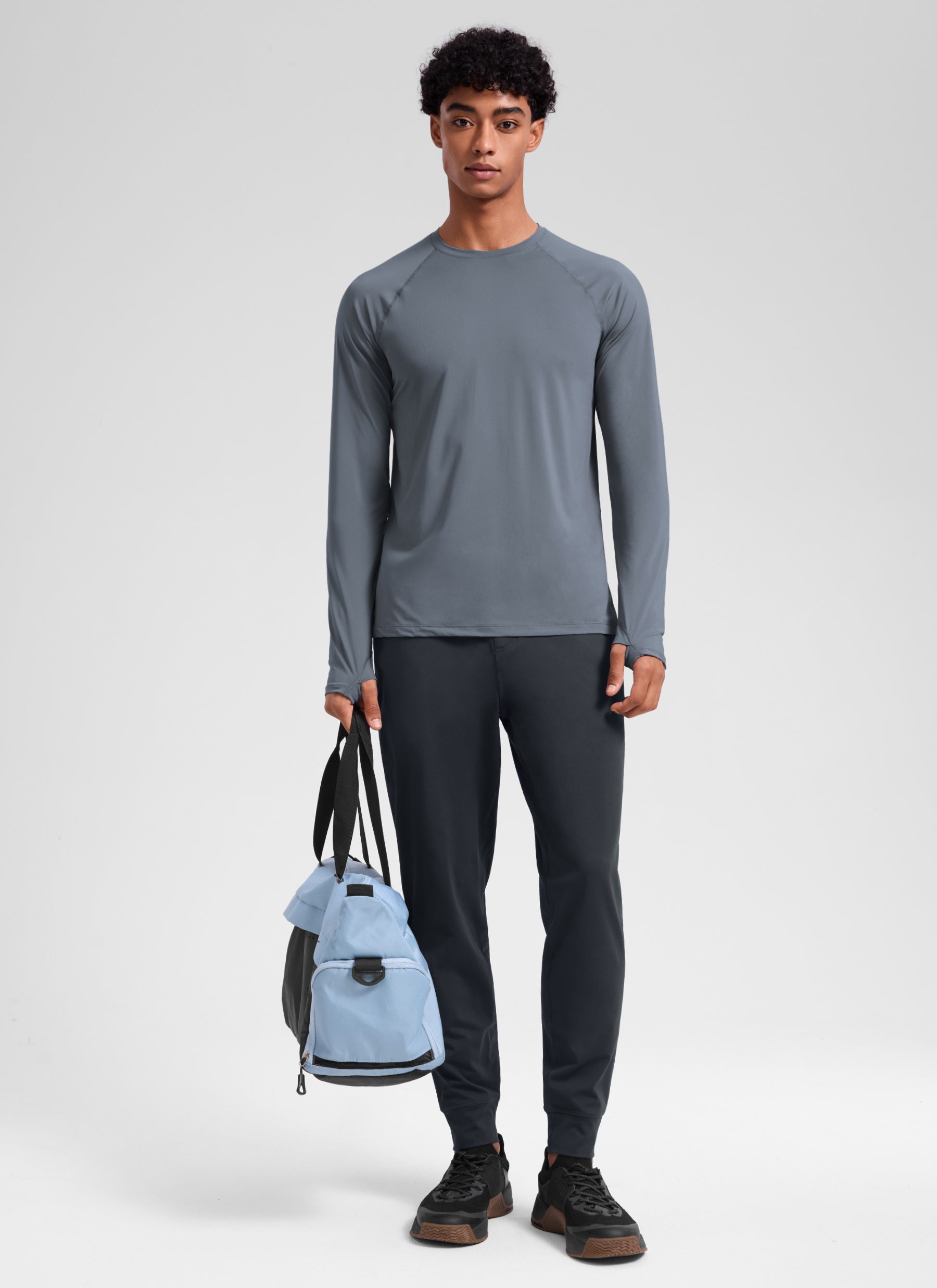 CRZ YOGA Men's Workout Casual Mid Rise Drawstring Pocket Jogger 29