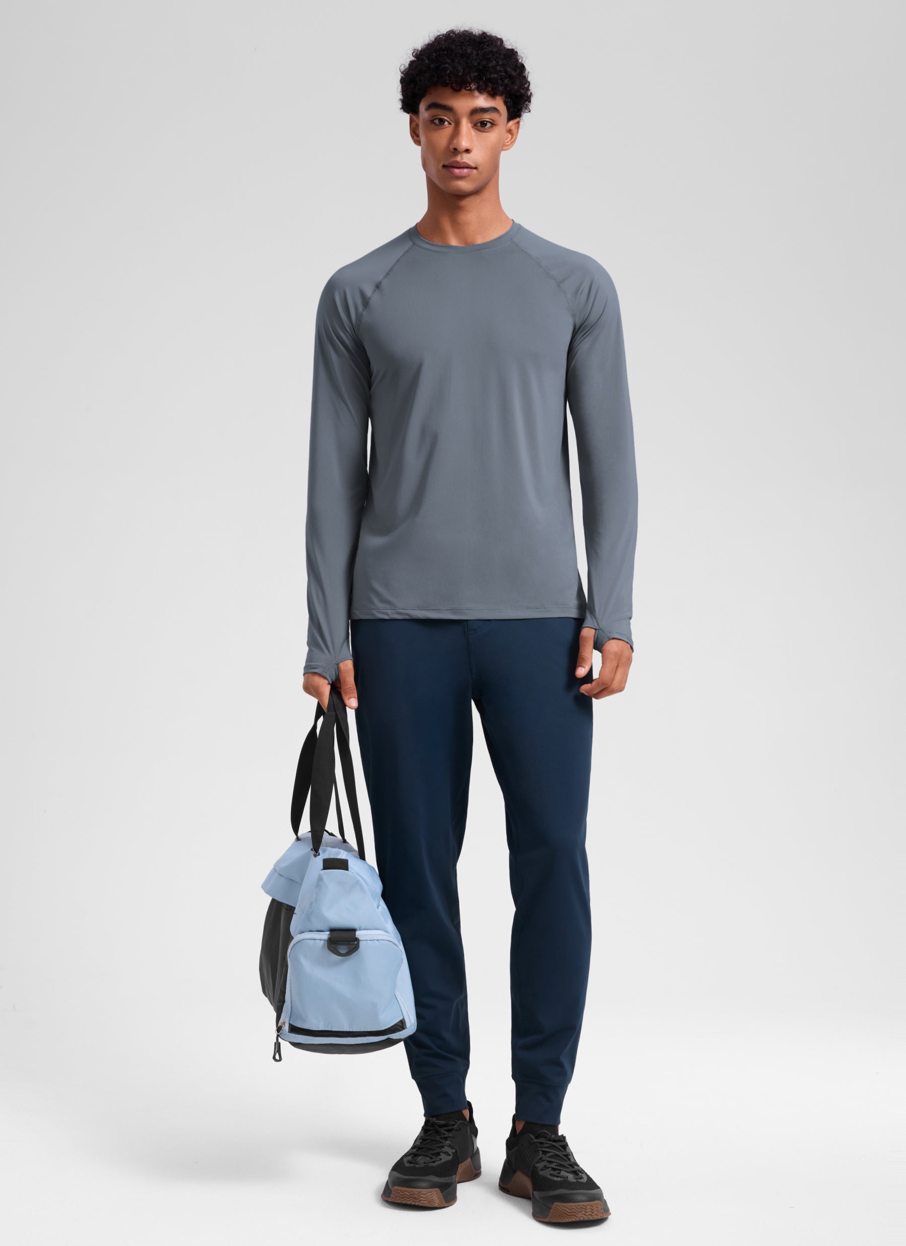 CRZ YOGA Men's Workout Casual Mid Rise Drawstring Pocket Jogger 29