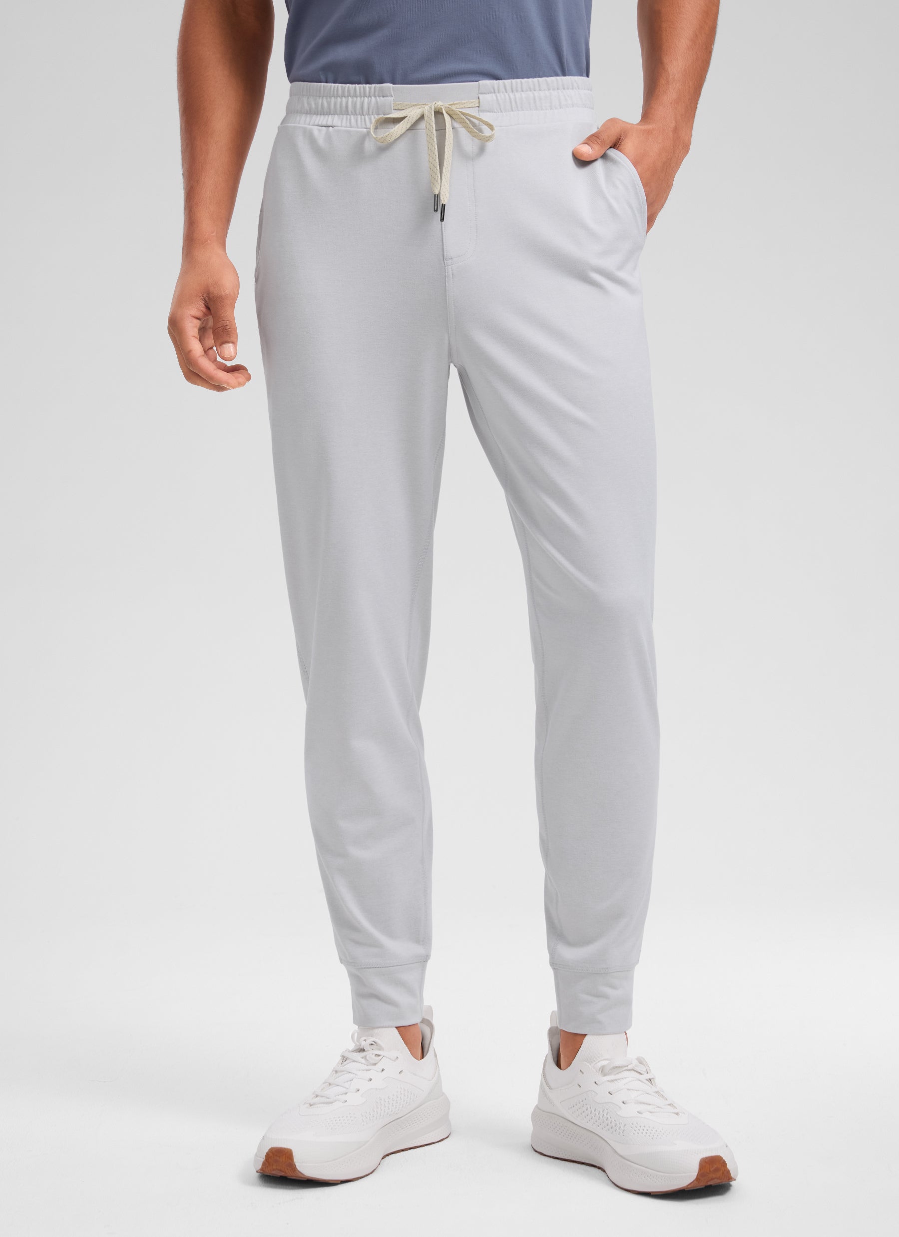 CRZ YOGA Men's Workout Casual Mid Rise Drawstring Pocket Jogger 29