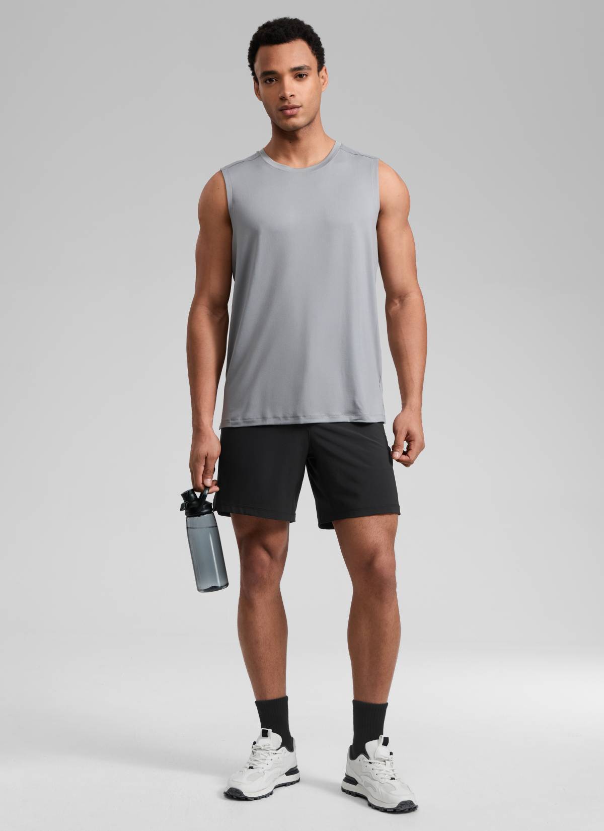 CRZ YOGA Man's Feathery-Fit Soft Training Mid Rise Linerless Shorts 7