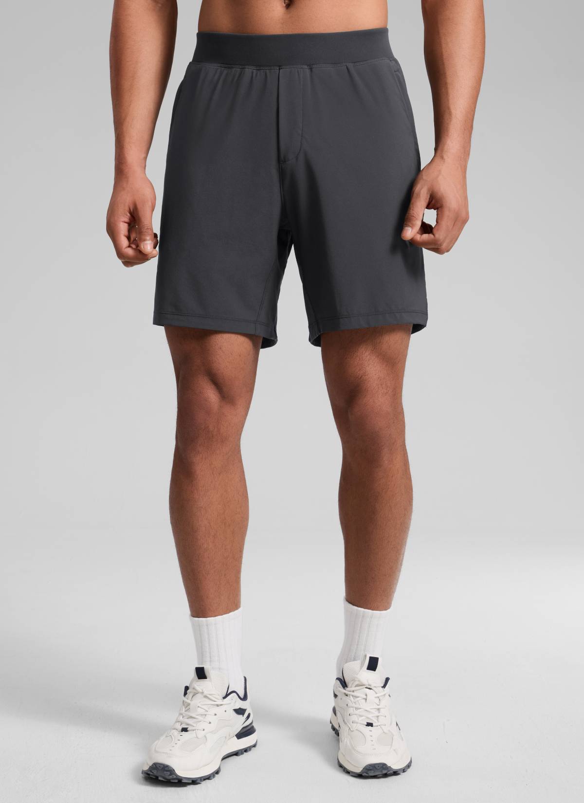 CRZ YOGA Man's Feathery-Fit Soft Training Mid Rise Linerless Shorts 7
