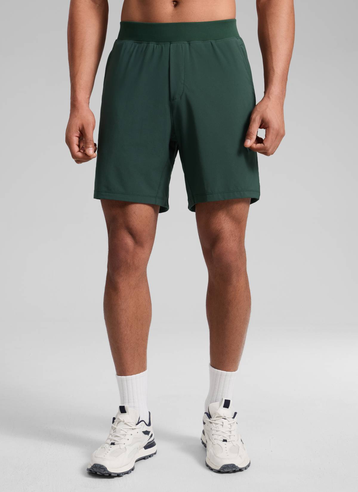 CRZ YOGA Man's Feathery-Fit Soft Training Mid Rise Linerless Shorts 7