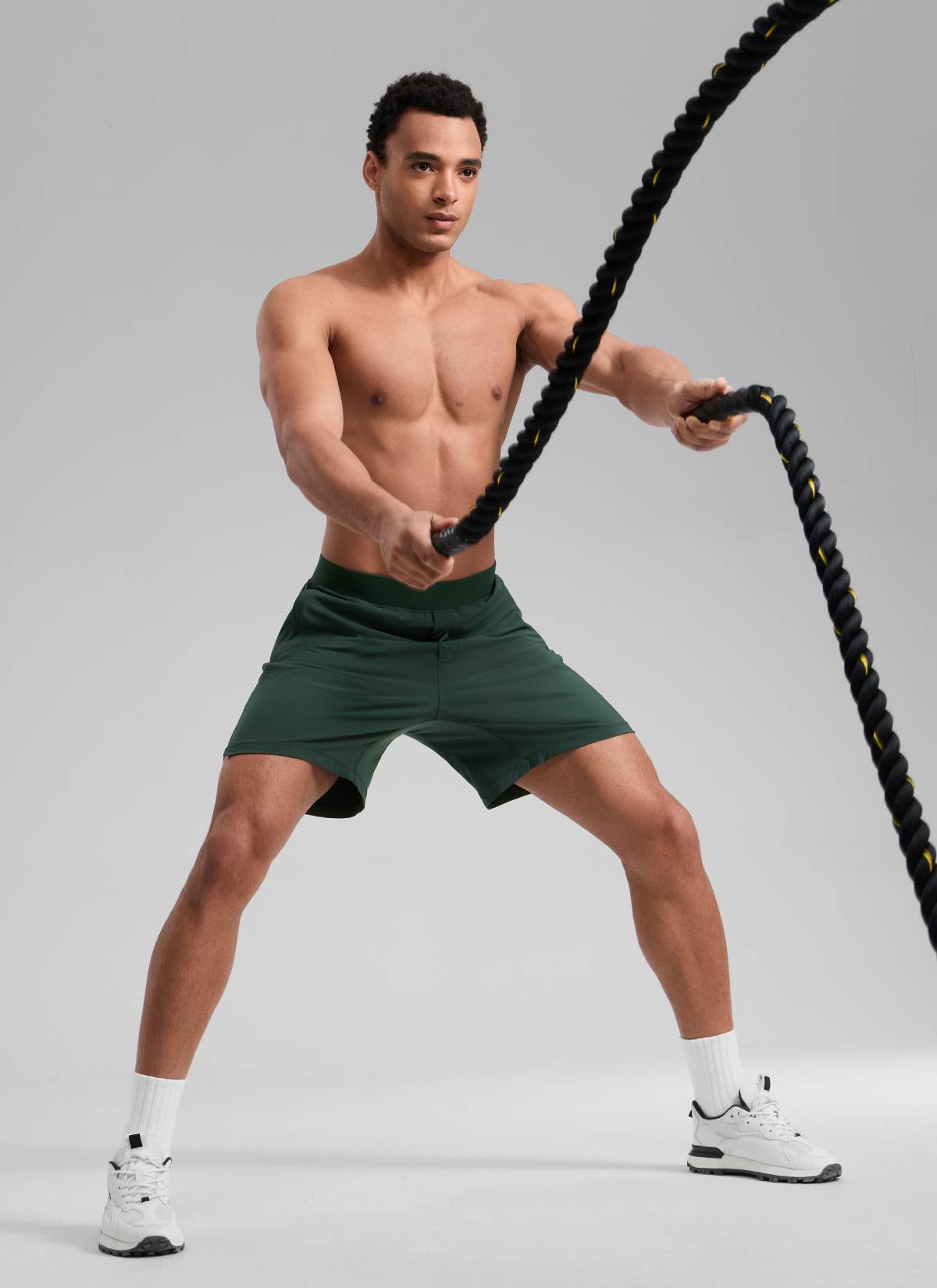 CRZ YOGA Man's Feathery-Fit Soft Training Mid Rise Linerless Shorts 7