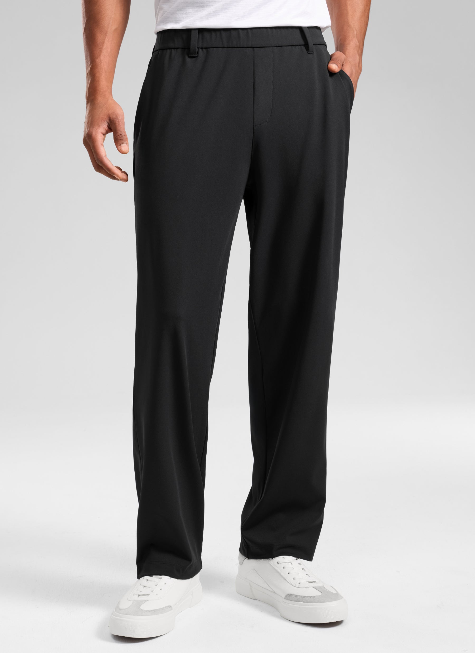 CRZ YOGA Men's 4-Way Stretch Casual Pocket Golf Quick-drying Pants 30