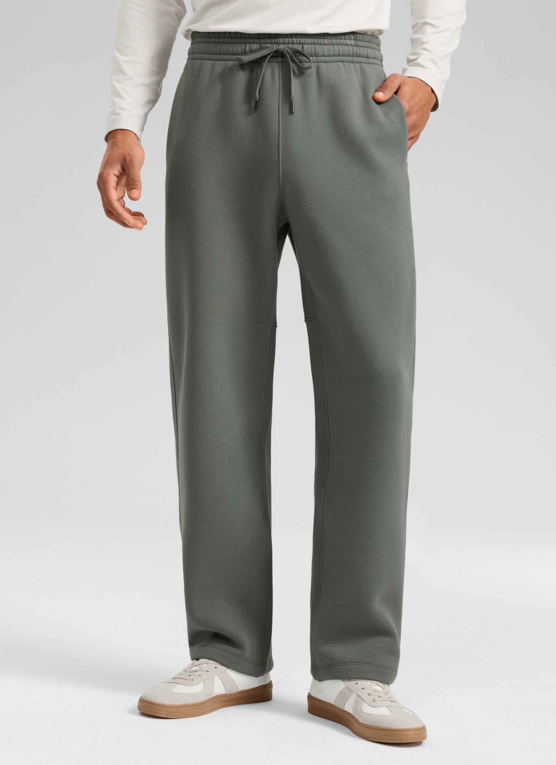 CRZ YOGA Men's Fleece Lined Casual Mid Rise Sweatpant 30