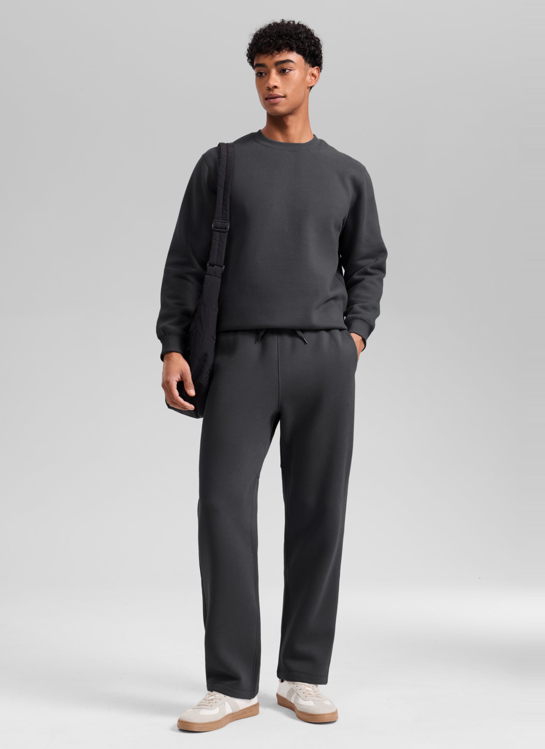 CRZ YOGA Men's Fleece Lined Casual Mid Rise Sweatpant 30