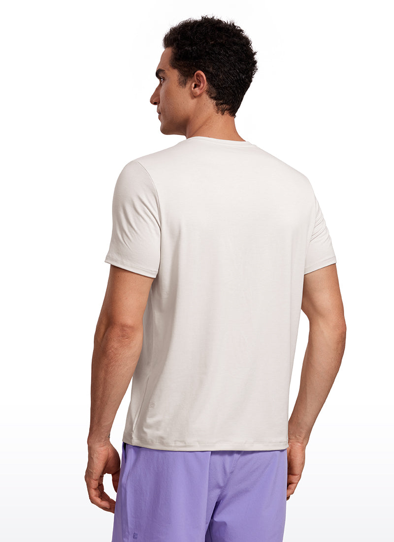 Quick Dry High Crewneck Short Sleeves Shirts