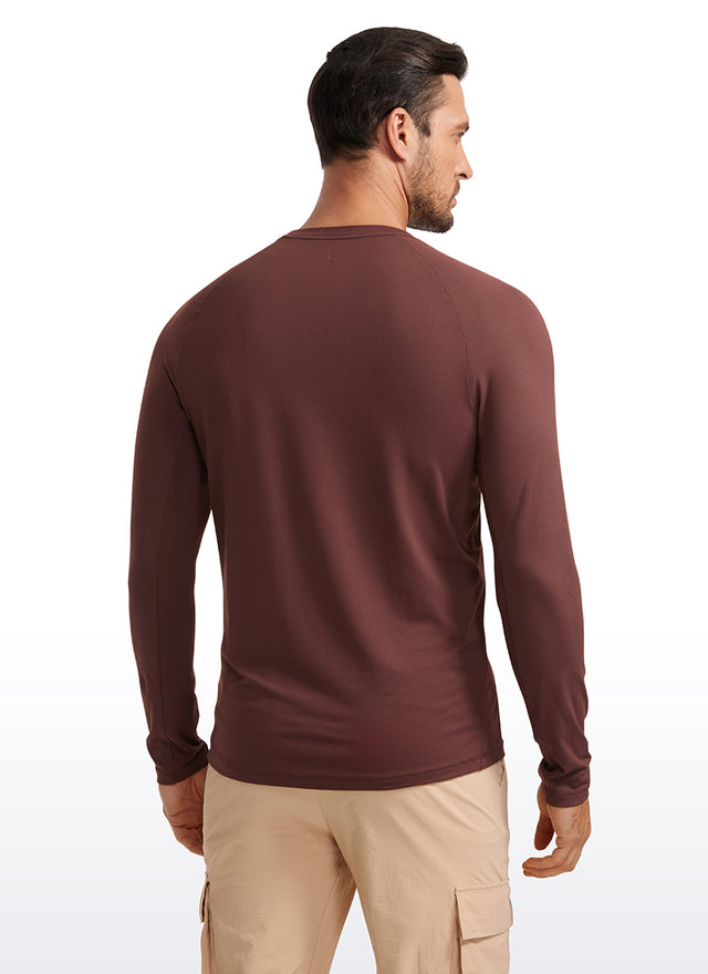 Brushed Slim-Fit Long Sleeve