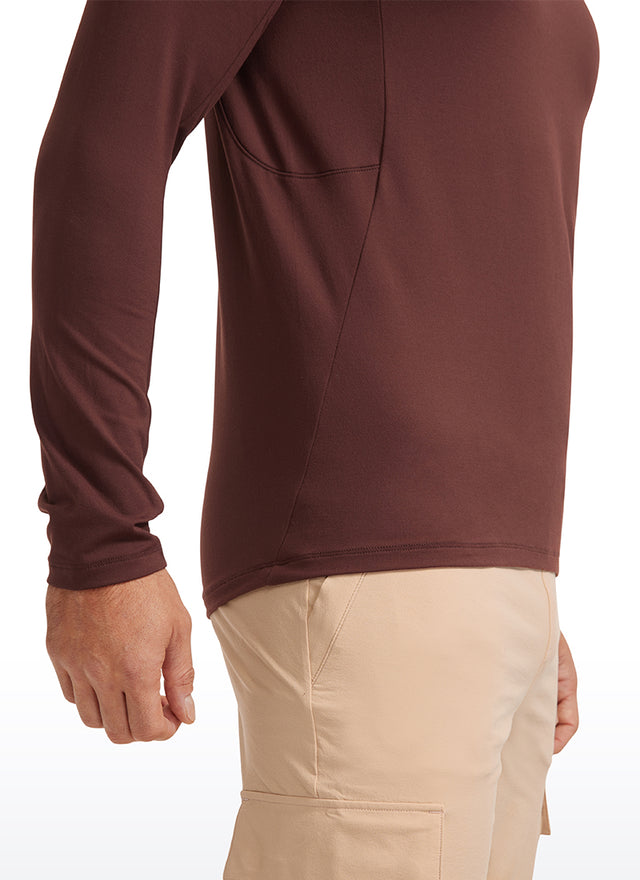 Brushed Slim-Fit Long Sleeve