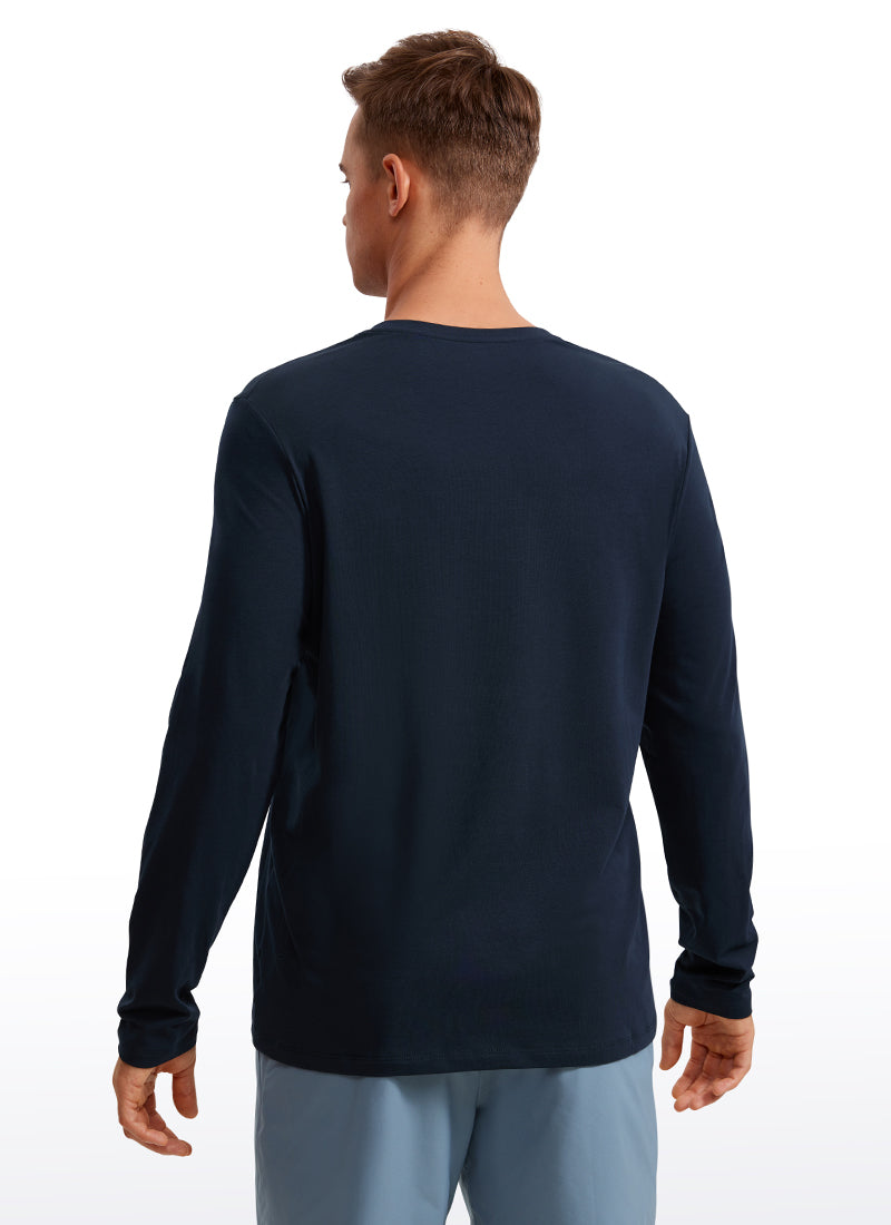 Pima Cotton Pro Long Sleeves Round Neck