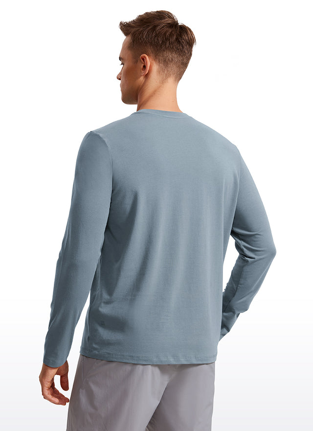 Pima Cotton Pro Long Sleeves Round Neck