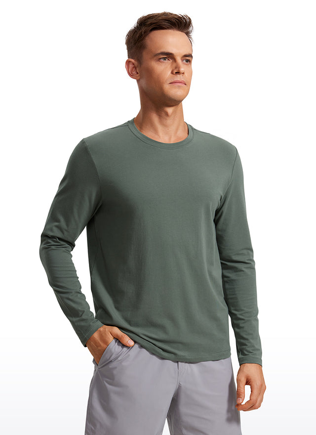 Pima Cotton Pro Long Sleeves Round Neck