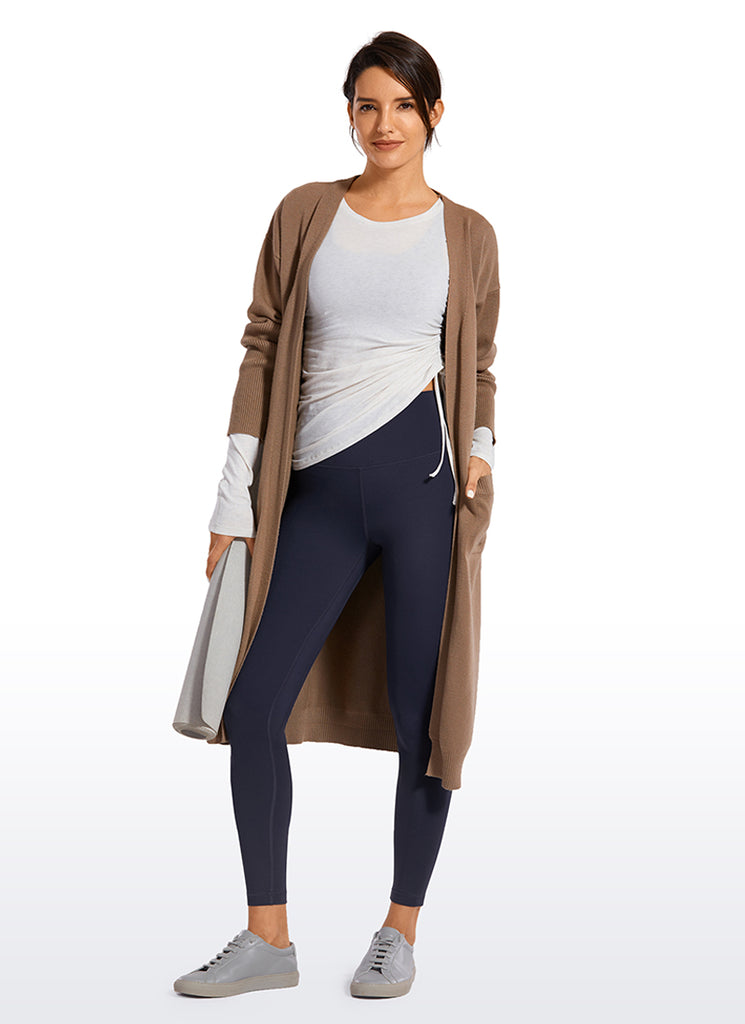 CRZ YOGA Women's Yoga Train High Rise Nakedfeel Leggings 25'' Navy