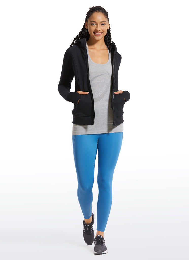 CRZ YOGA Women's Train Slim Fit Tops Speedy Seamless Racerback Tank White