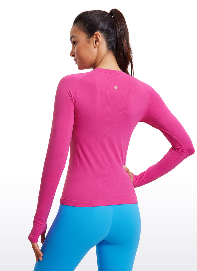 Seamless Long Sleeves with Thumbholes Shirts