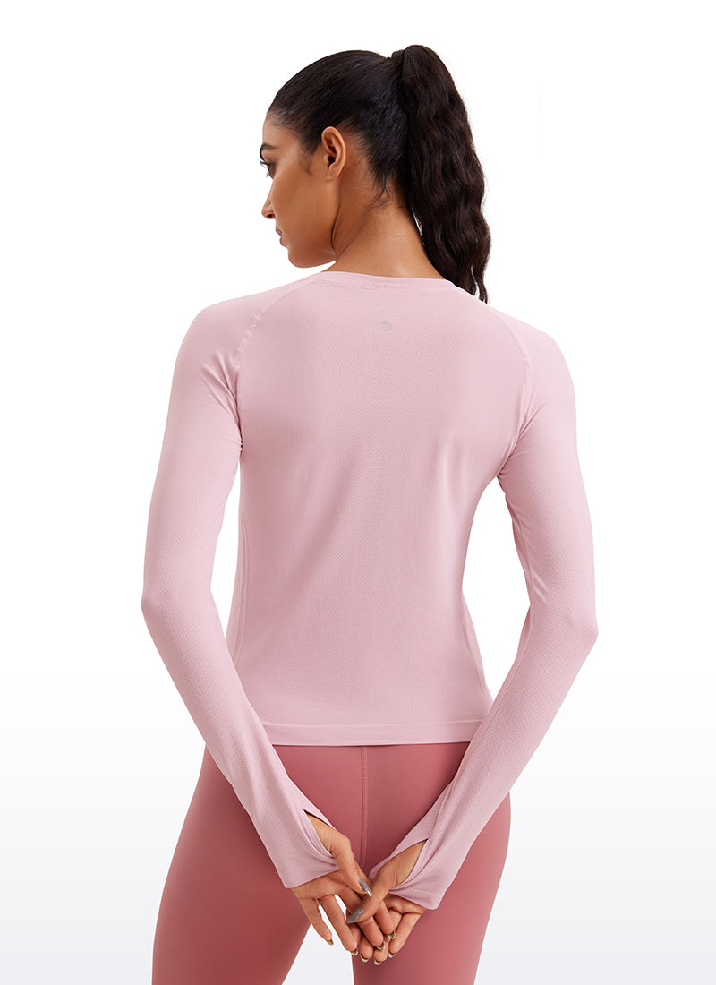 Seamless Long Sleeves with Thumbholes Shirts