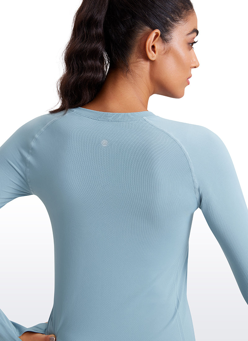 Seamless Long Sleeves with Thumbholes Shirts