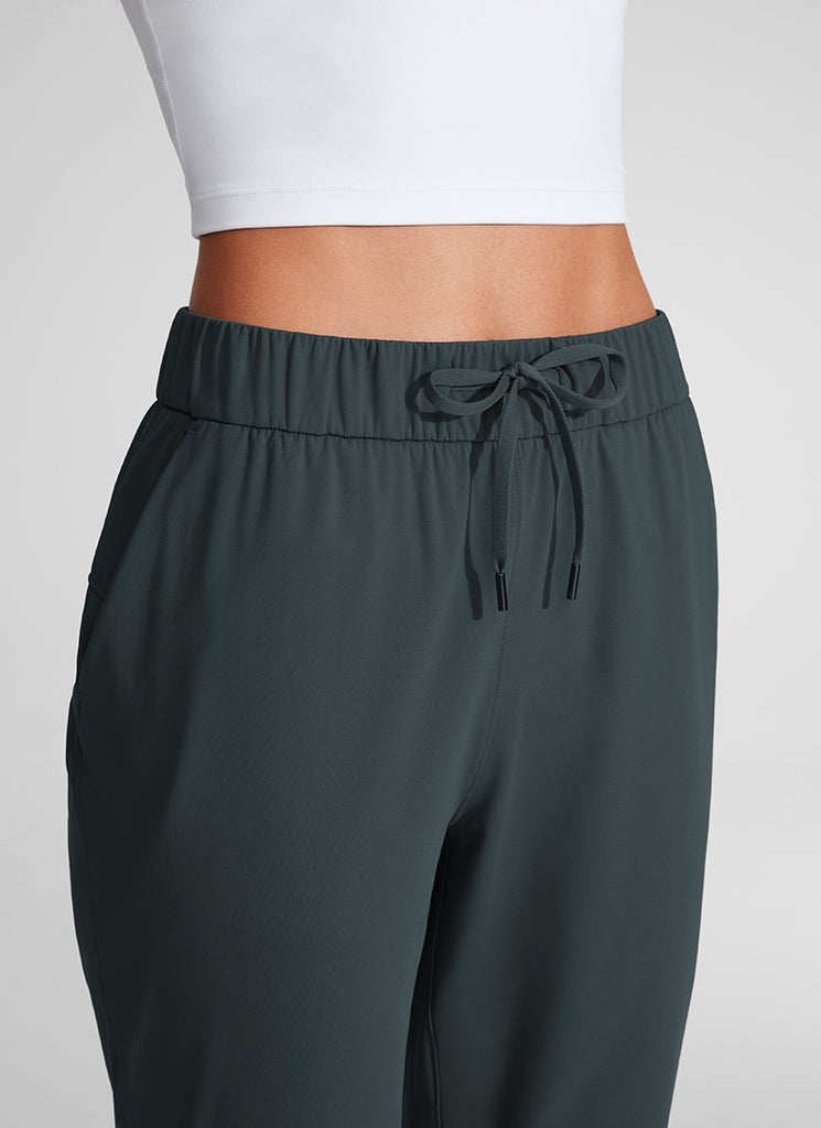 CRZ YOGA Women's Travel Slim Fit Stretch Drawstring 7/8 Pants 27'' Navy