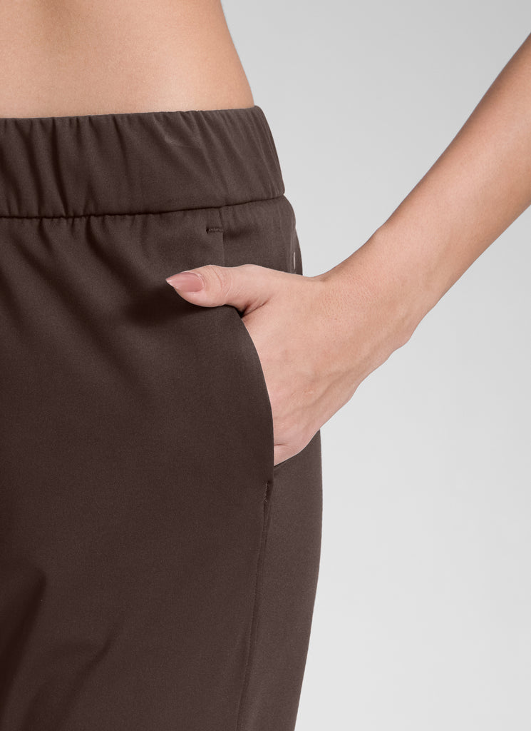 CRZ YOGA Women's Travel Slim Fit Stretch Drawstring Jogger 27'' Universe Blue