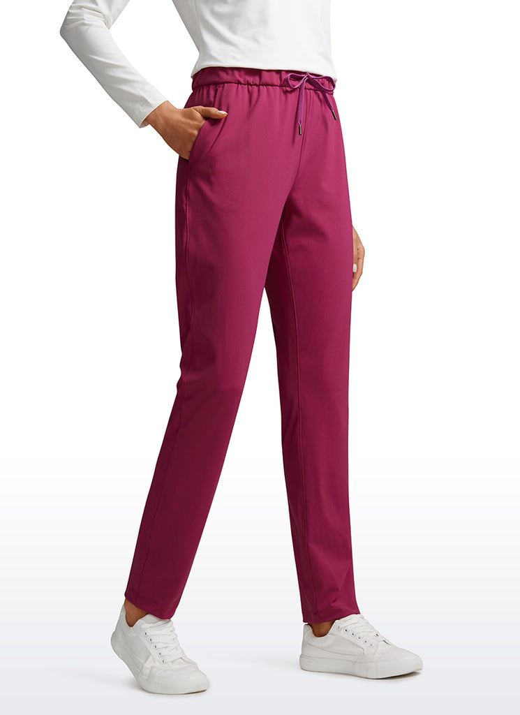 CRZ YOGA Women's Travel Slim Fit Stretch On the Travel Pants 29'' Melanite